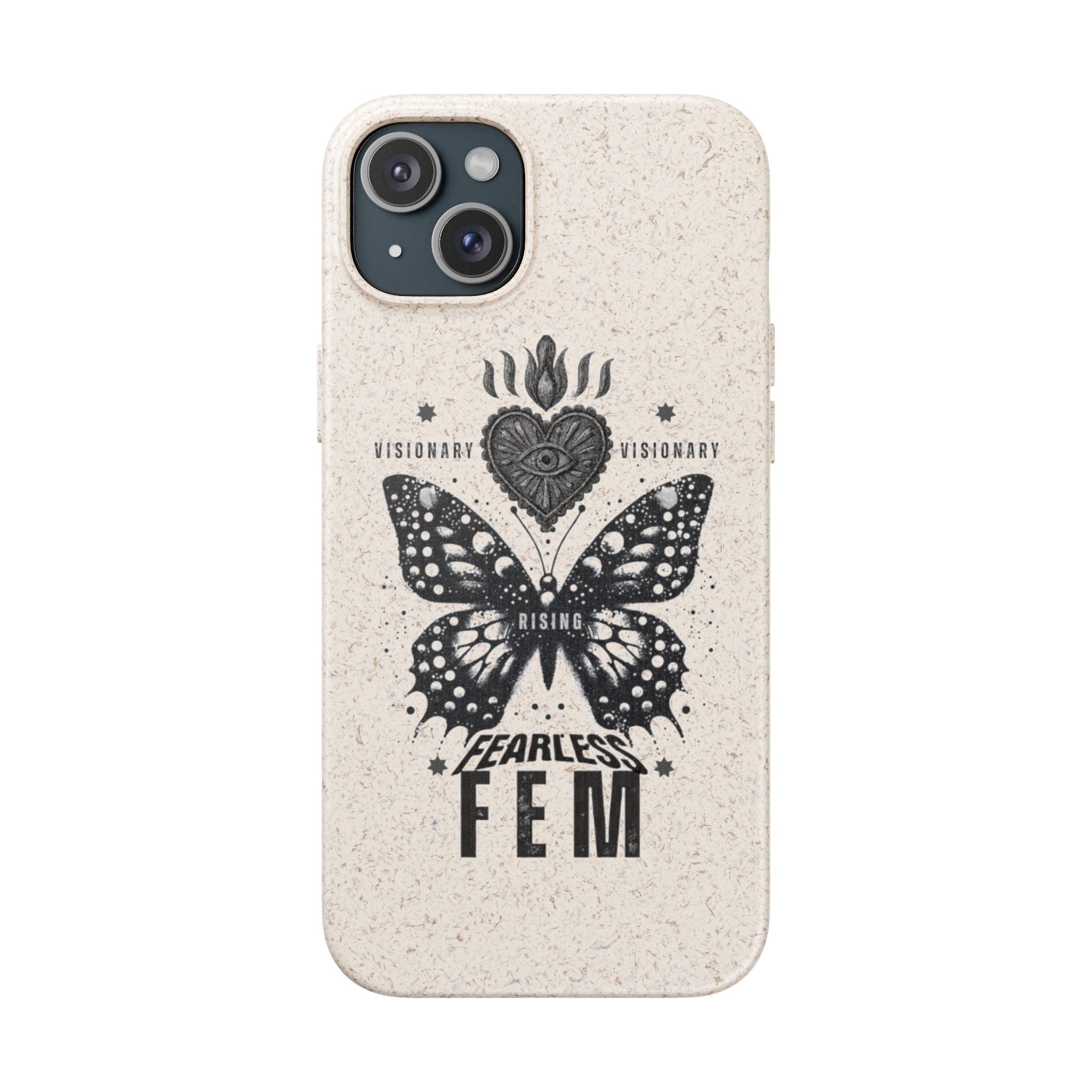 Fearless FEM butterfly phone case | biodegradable eco iPhone case