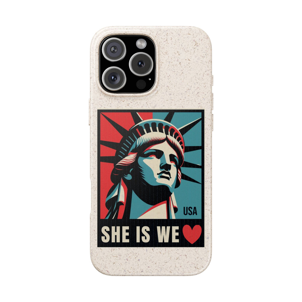 She Is We Statue of Liberty phone case | Biodegradable Diversity iPhone Case