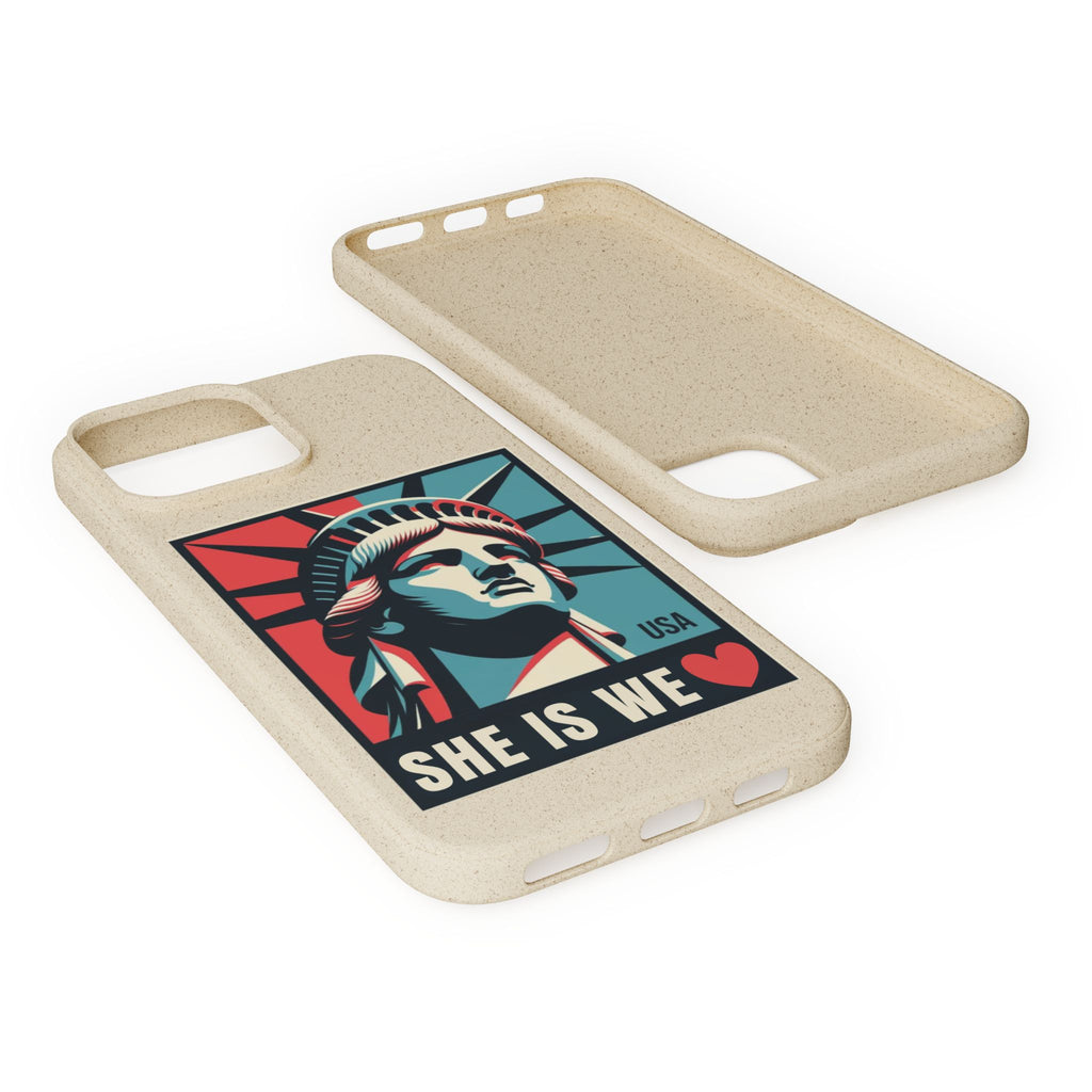 She Is We Statue of Liberty phone case | Biodegradable Diversity iPhone Case