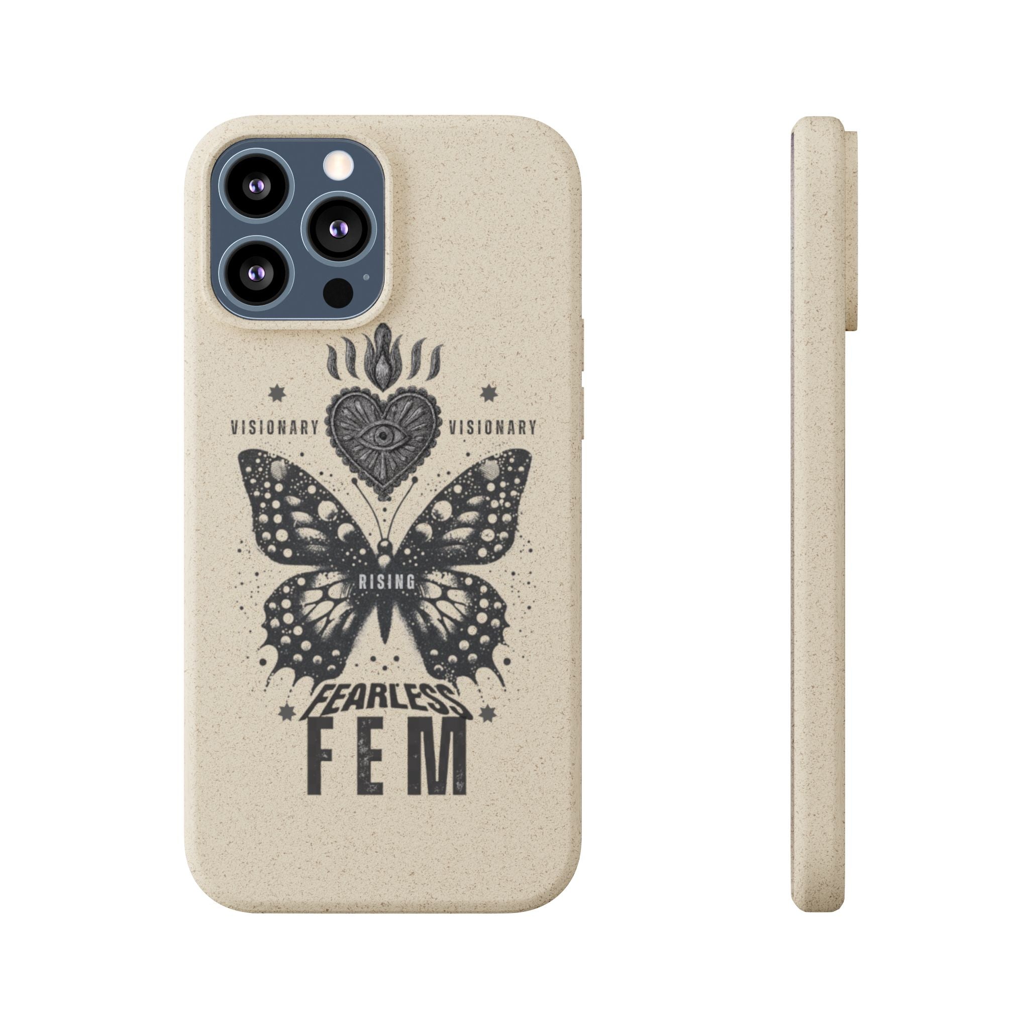 Fearless FEM butterfly phone case | biodegradable eco iPhone case