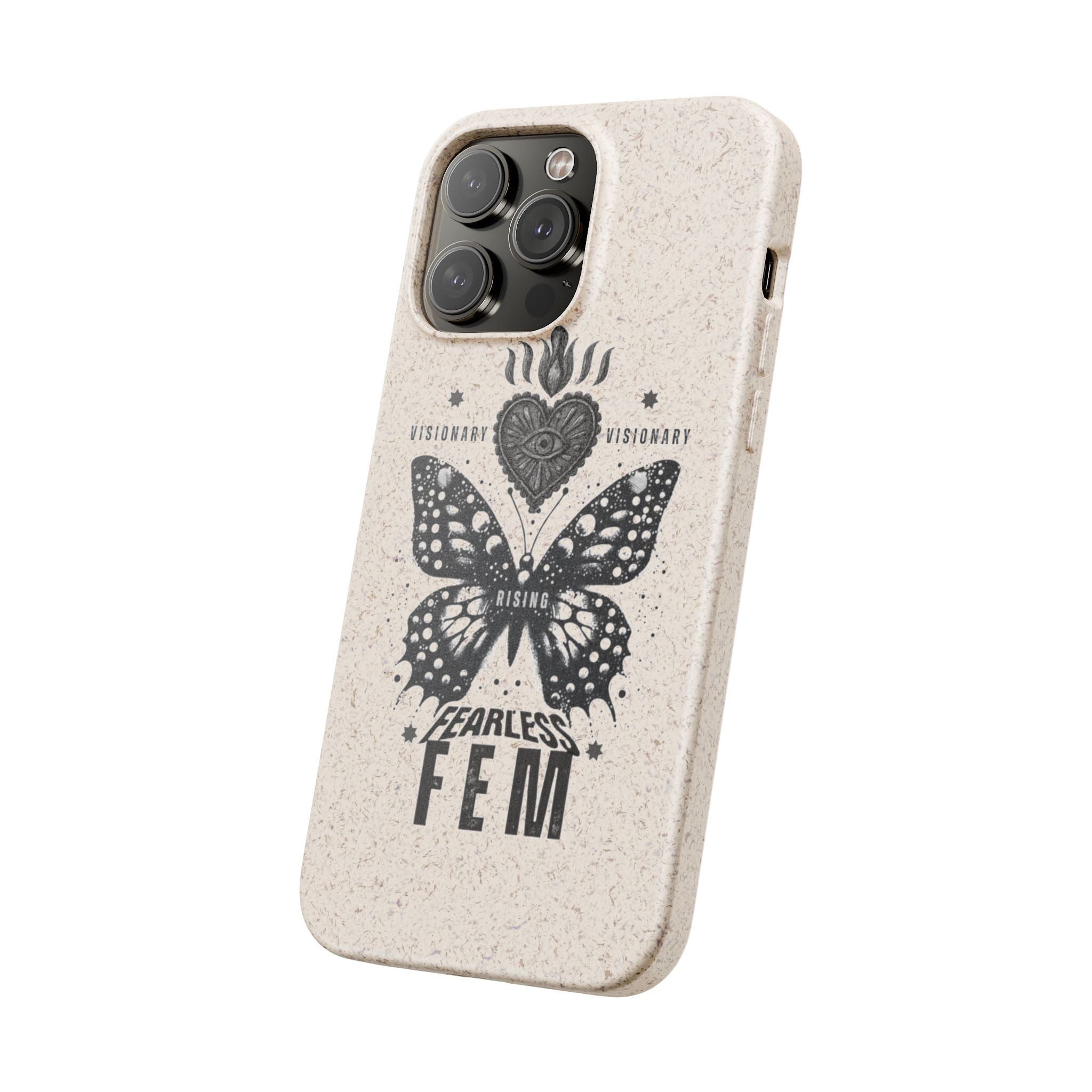 Fearless FEM butterfly phone case | biodegradable eco iPhone case
