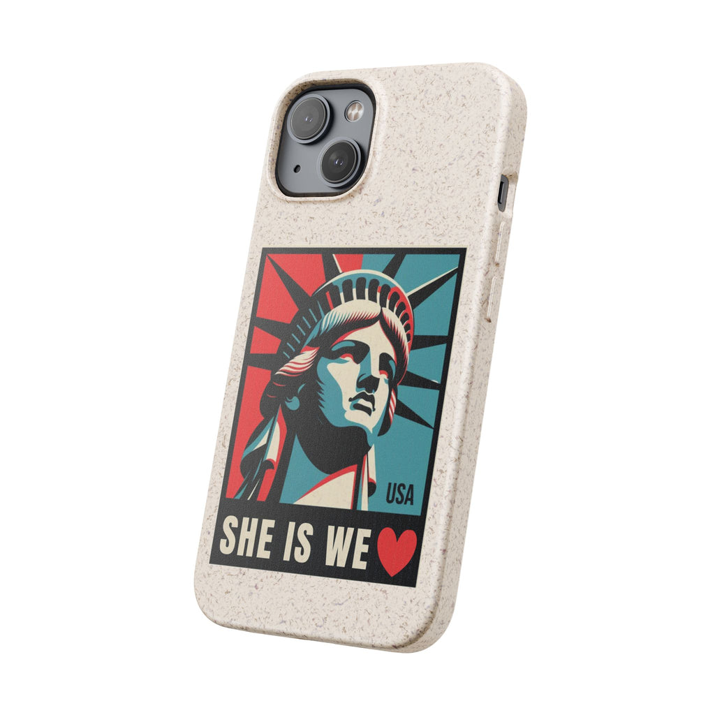 She Is We Statue of Liberty phone case | Biodegradable Diversity iPhone Case