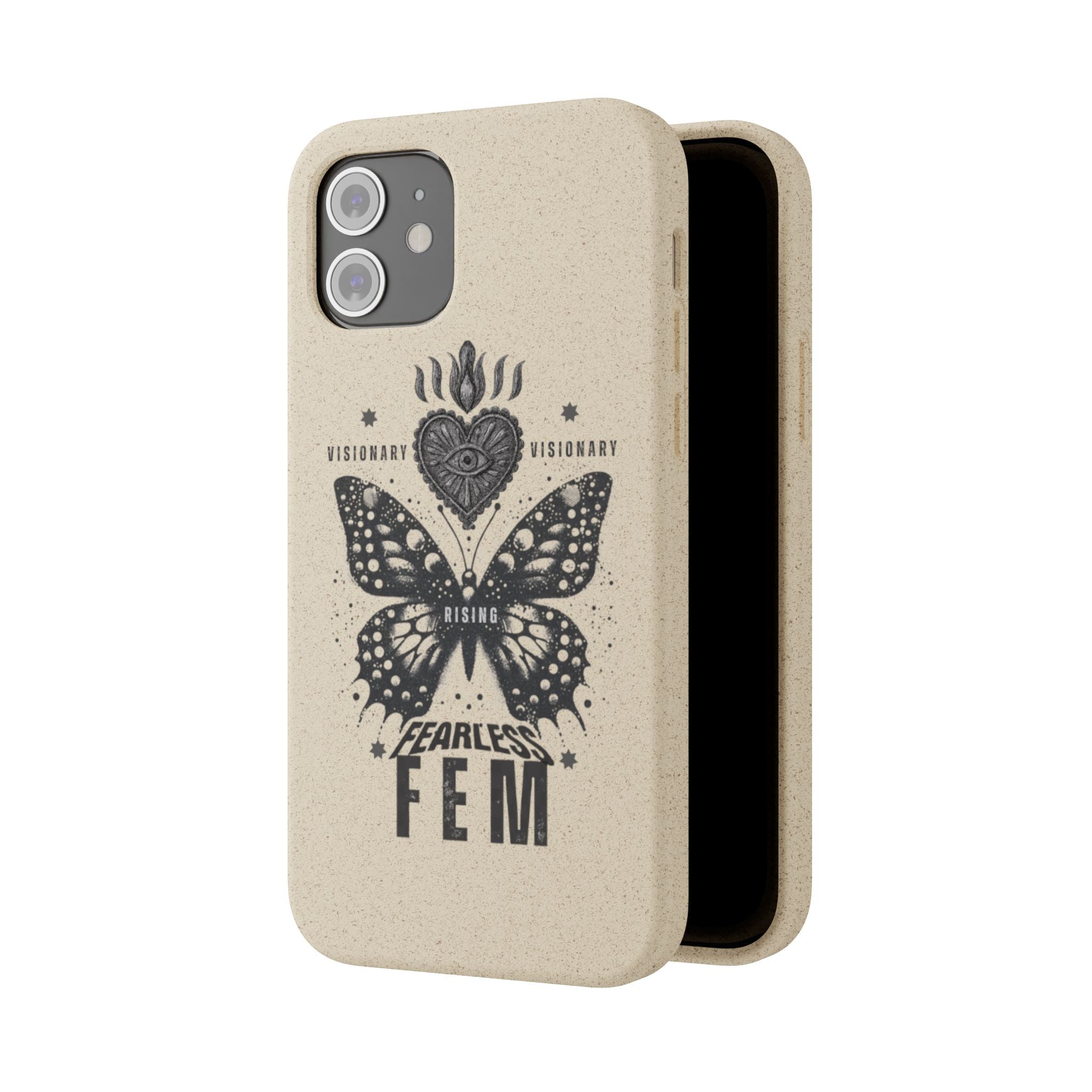 Fearless FEM butterfly phone case | biodegradable eco iPhone case