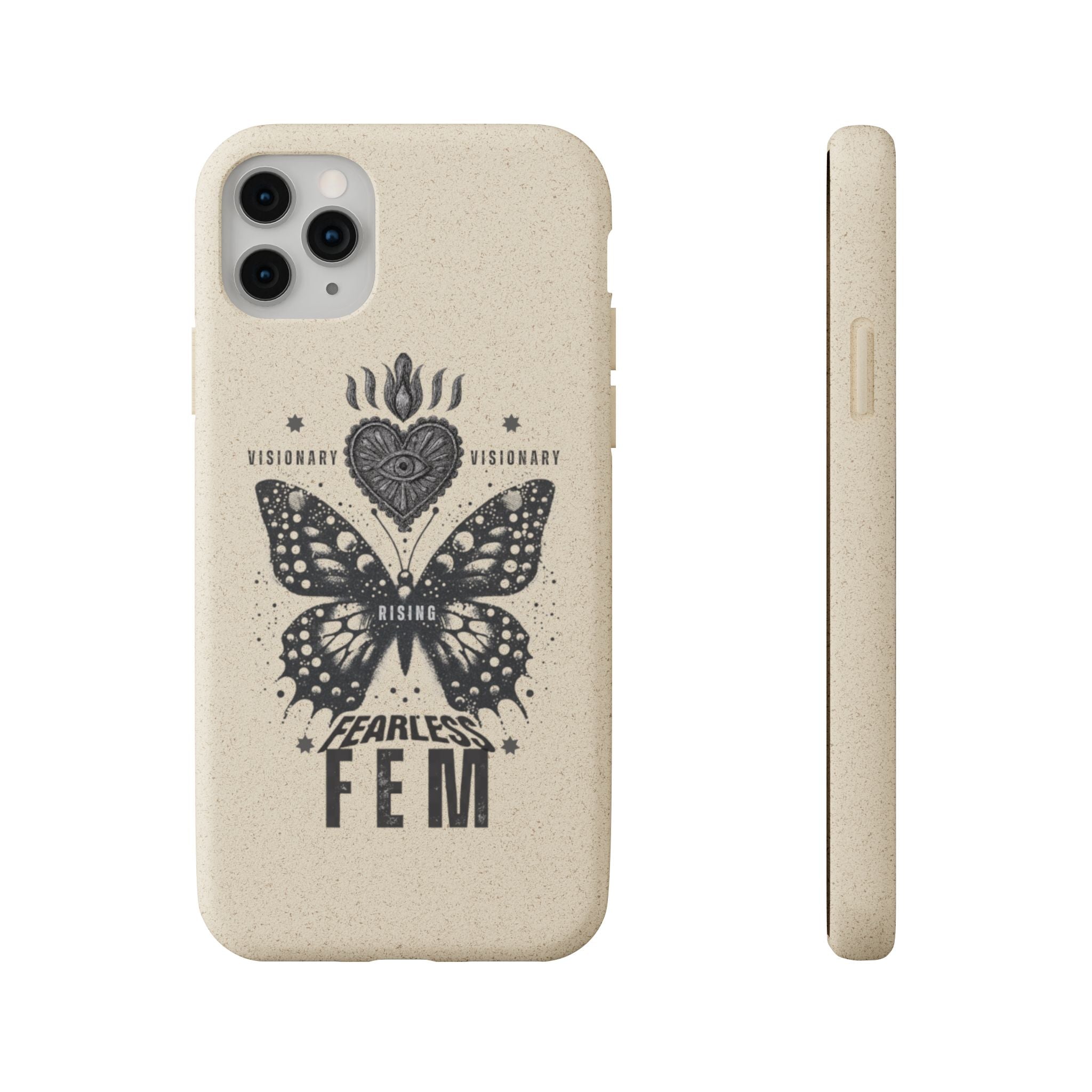 Fearless FEM butterfly phone case | biodegradable eco iPhone case