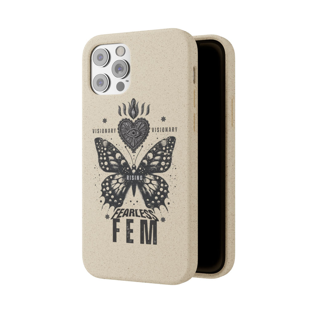 Fearless FEM butterfly phone case | biodegradable eco iPhone case