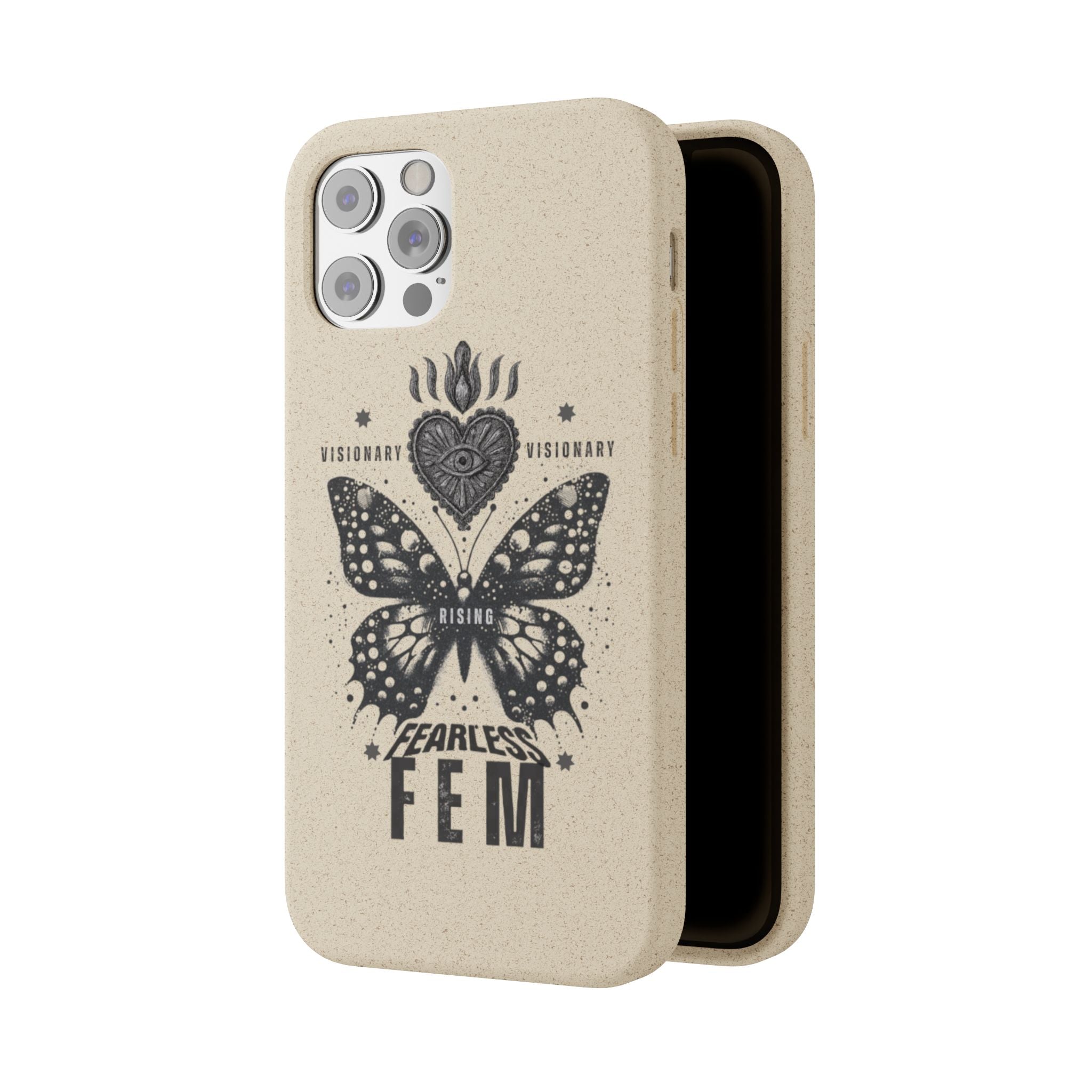 Fearless FEM butterfly phone case | biodegradable eco iPhone case