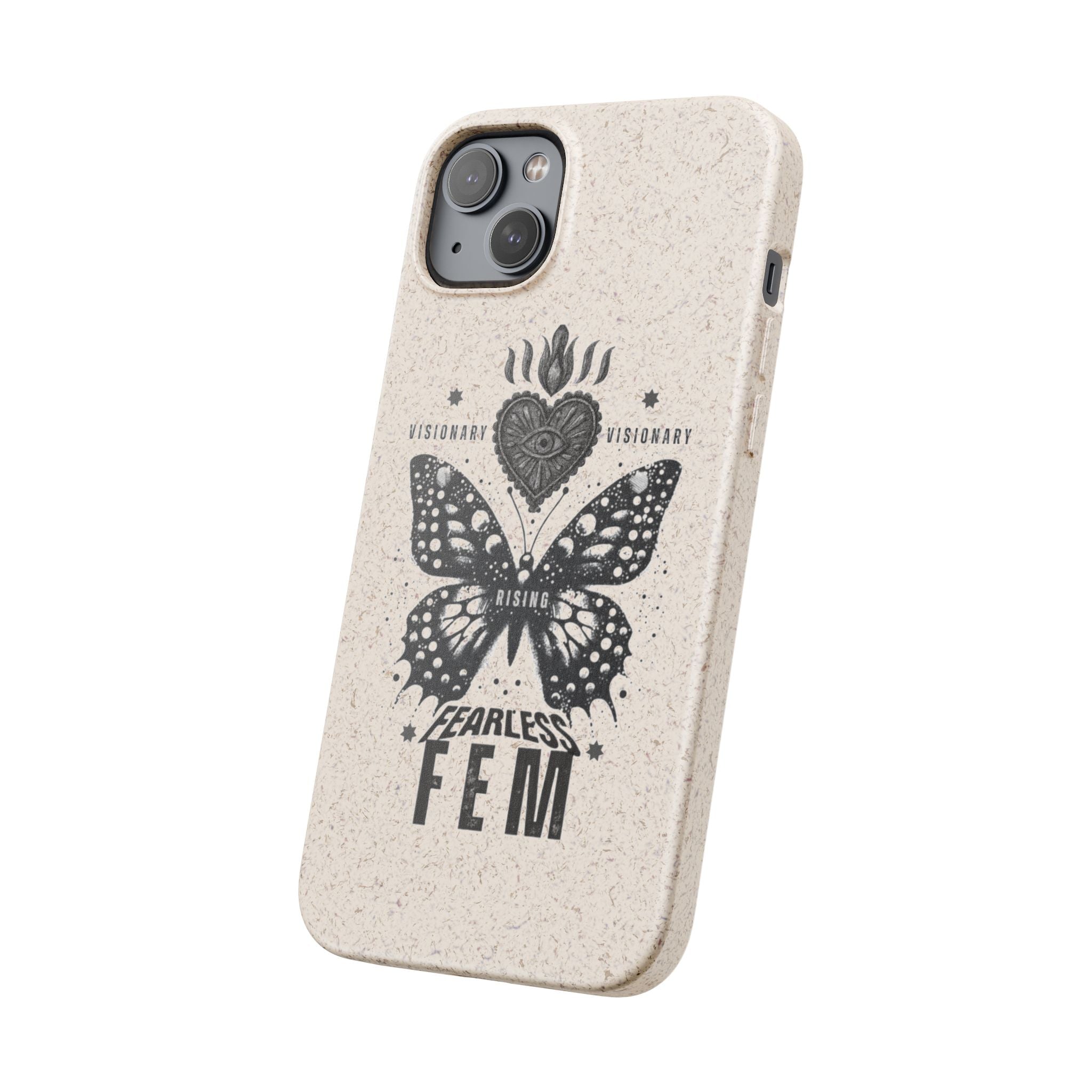 Fearless FEM butterfly phone case | biodegradable eco iPhone case