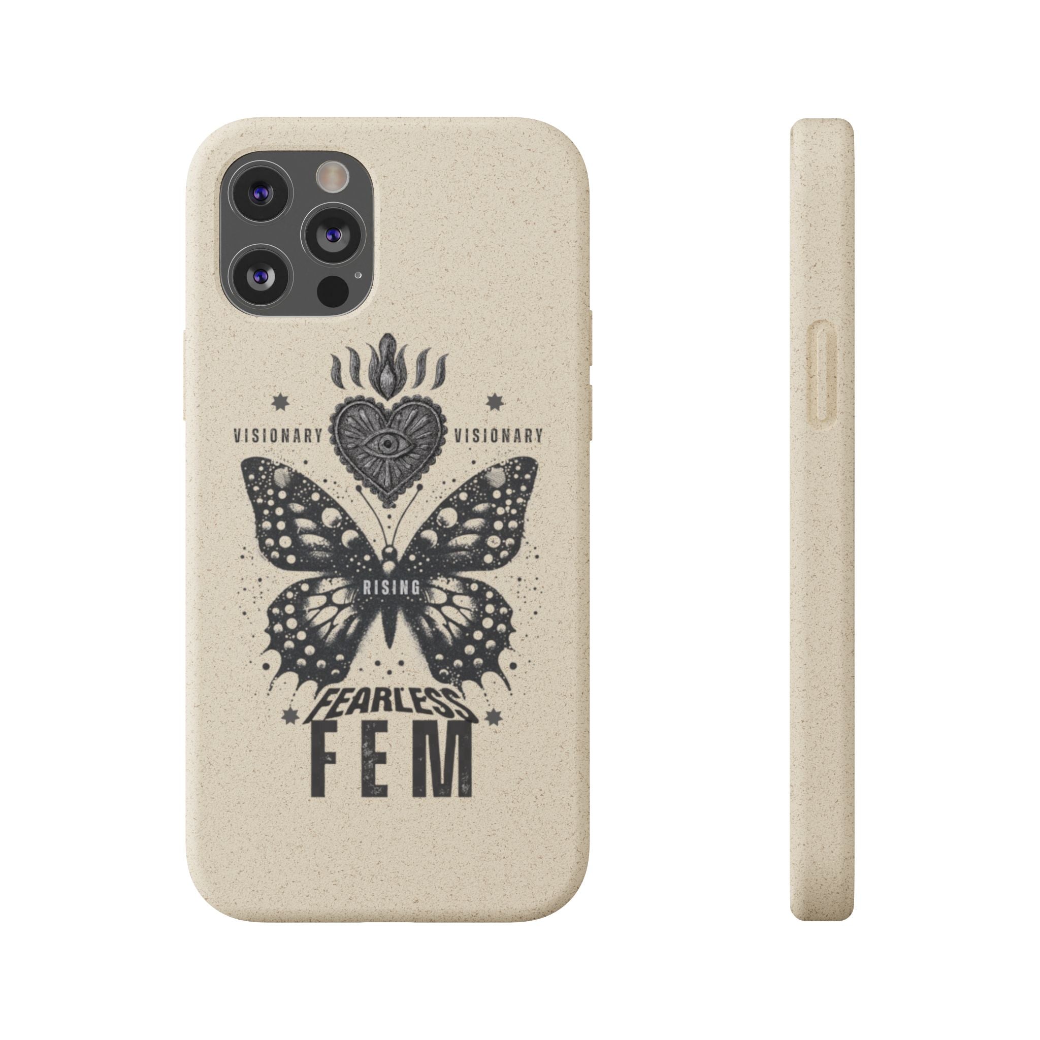 Fearless FEM butterfly phone case | biodegradable eco iPhone case