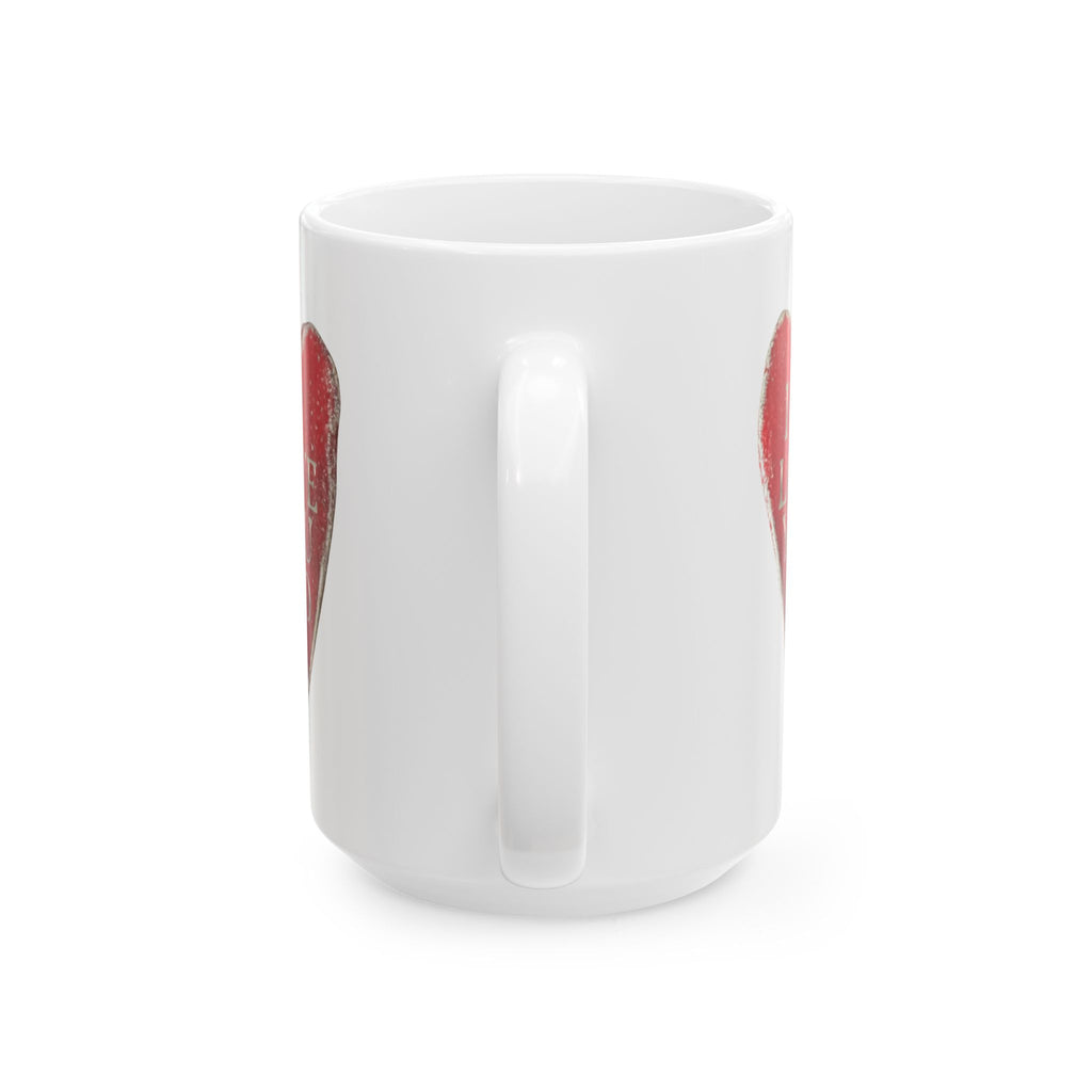I Love You So Ceramic Coffee Mug - Heart Cup Decor