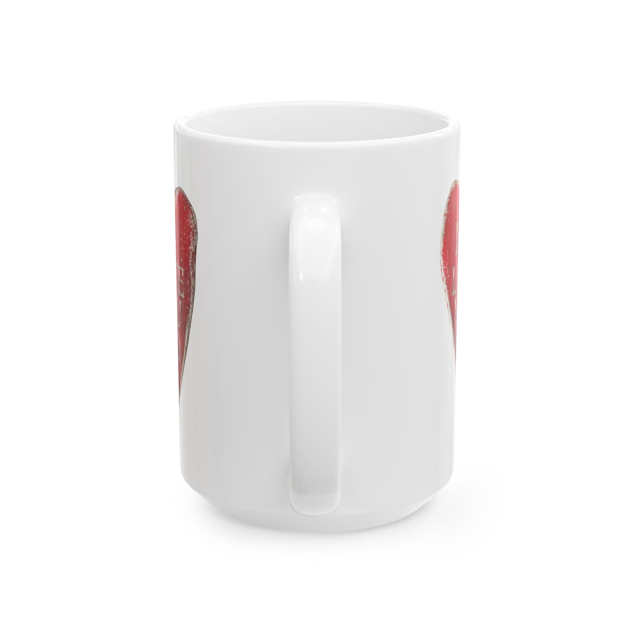 I Love You So Ceramic Coffee Mug - Heart Cup Decor