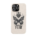 Fearless FEM butterfly phone case | biodegradable eco iPhone case