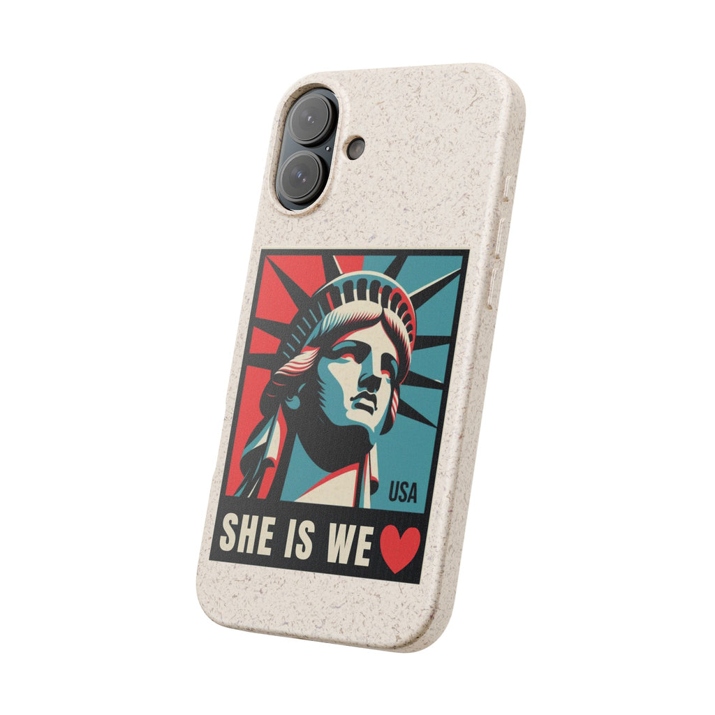 She Is We Statue of Liberty phone case | Biodegradable Diversity iPhone Case