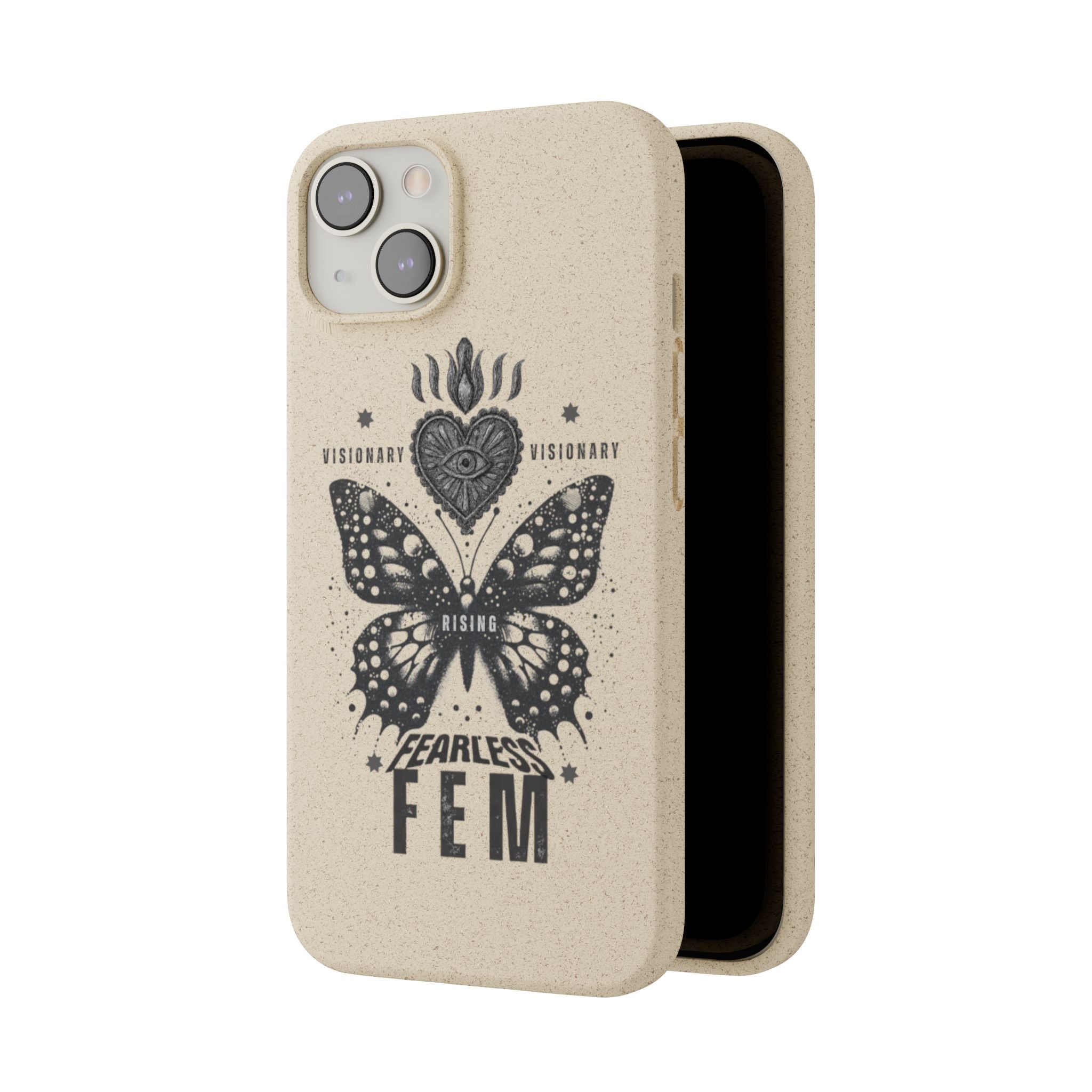 Fearless FEM butterfly phone case | biodegradable eco iPhone case