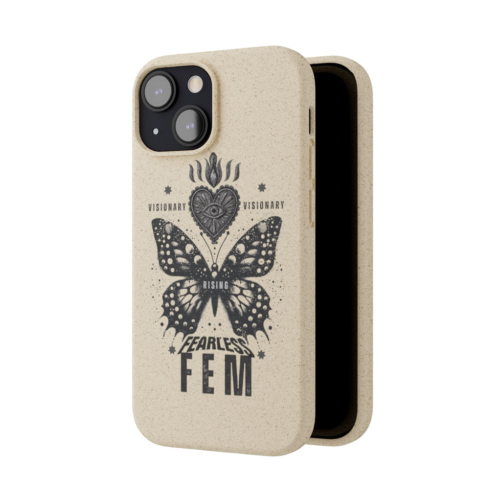 Fearless FEM butterfly phone case | biodegradable eco iPhone case