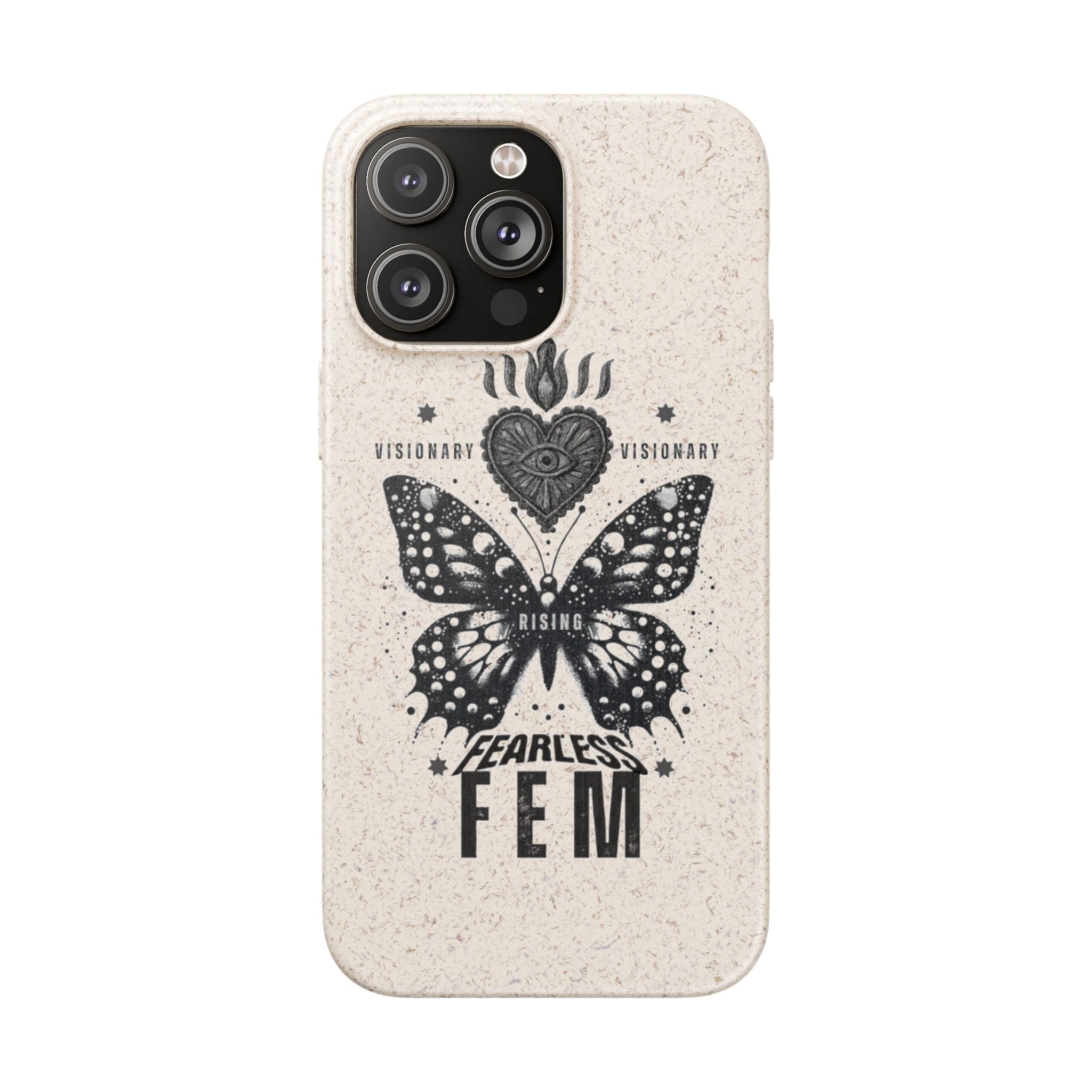 Fearless FEM butterfly phone case | biodegradable eco iPhone case
