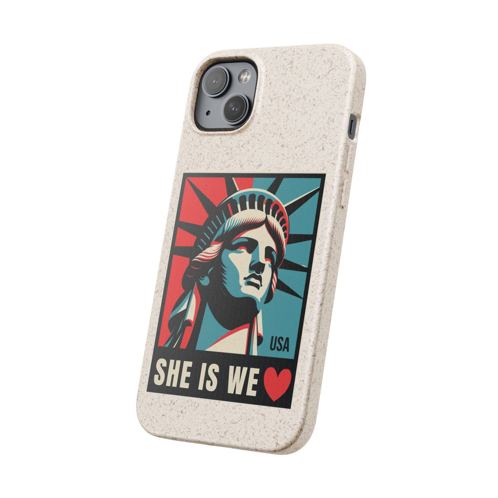She Is We Statue of Liberty phone case | Biodegradable Diversity iPhone Case