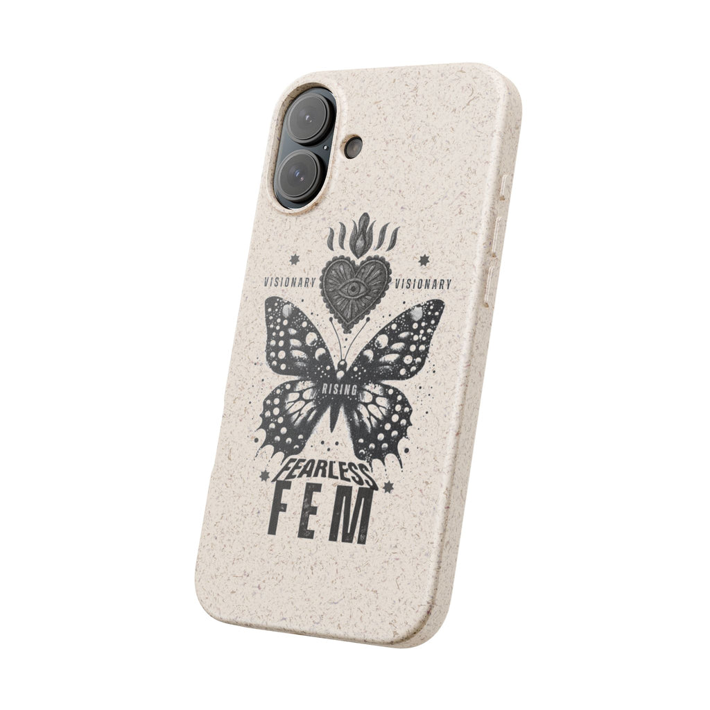 Fearless FEM butterfly phone case | biodegradable eco iPhone case