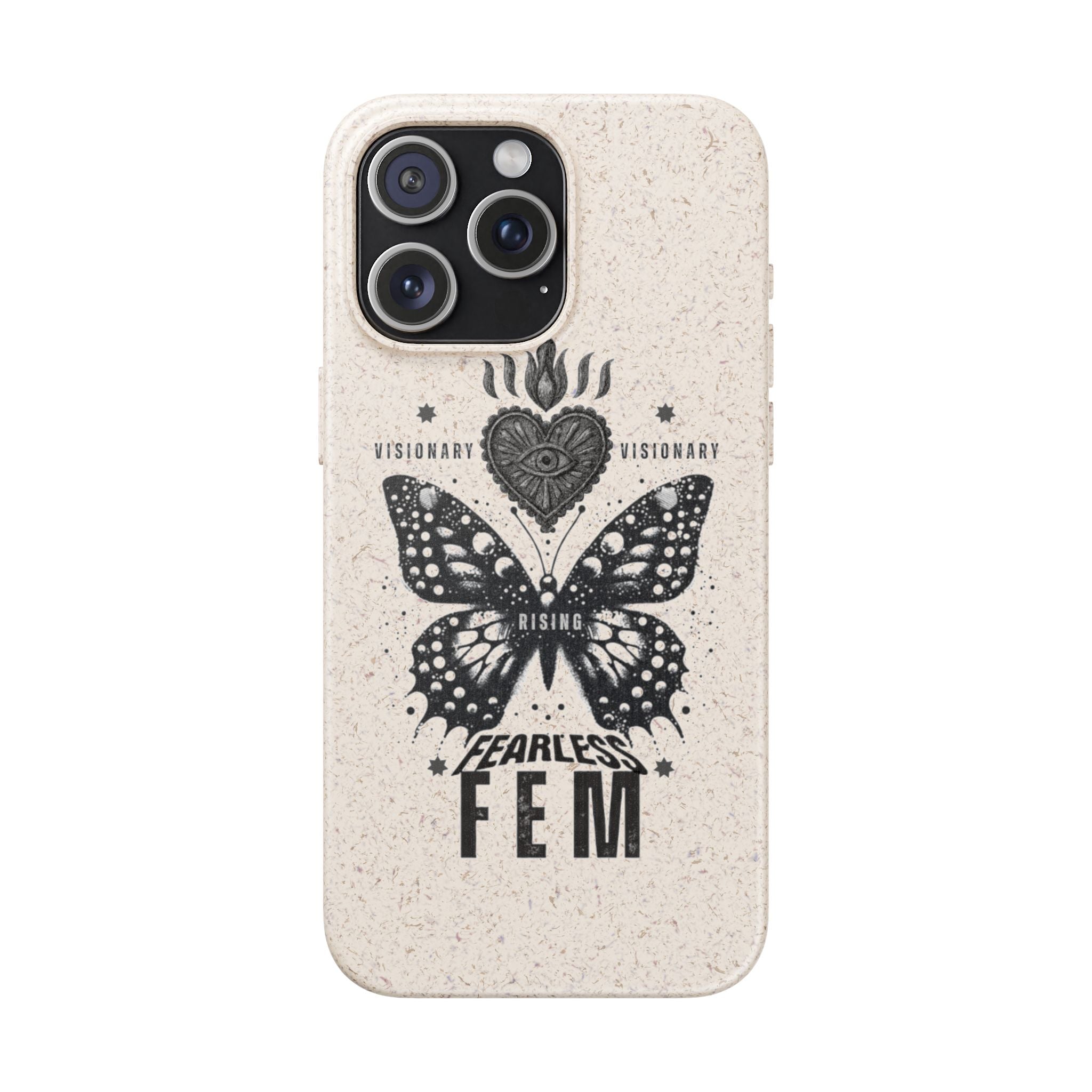 Fearless FEM butterfly phone case | biodegradable eco iPhone case