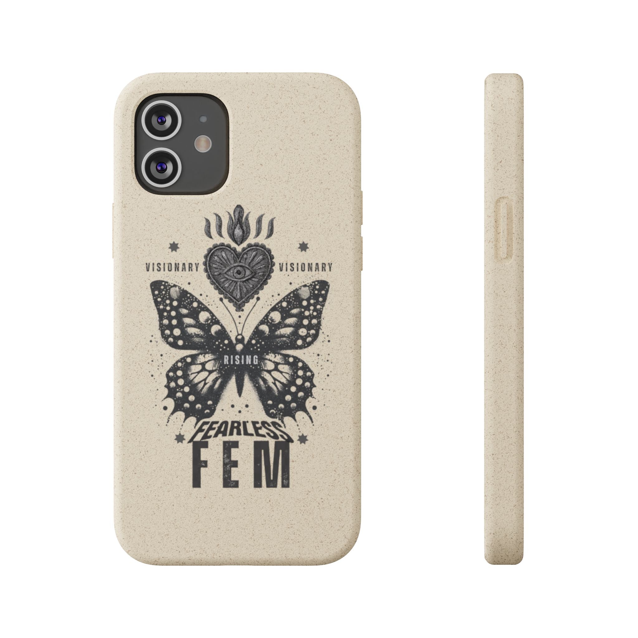 Fearless FEM butterfly phone case | biodegradable eco iPhone case