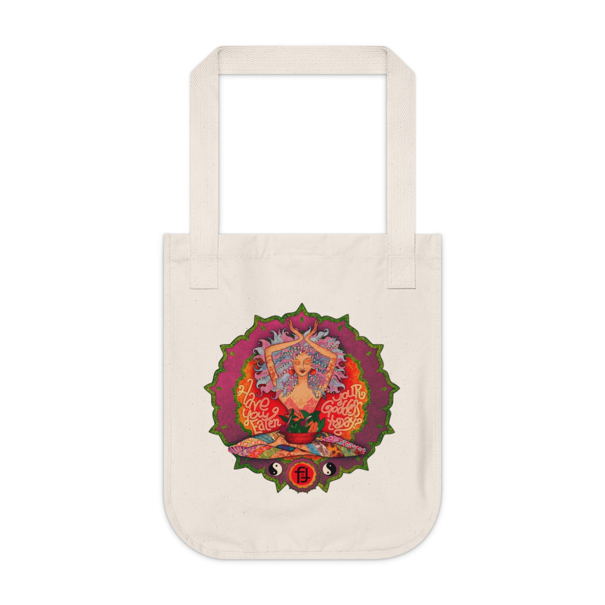 Goddess Tote Bag | Boho Mandala Canvas Tote