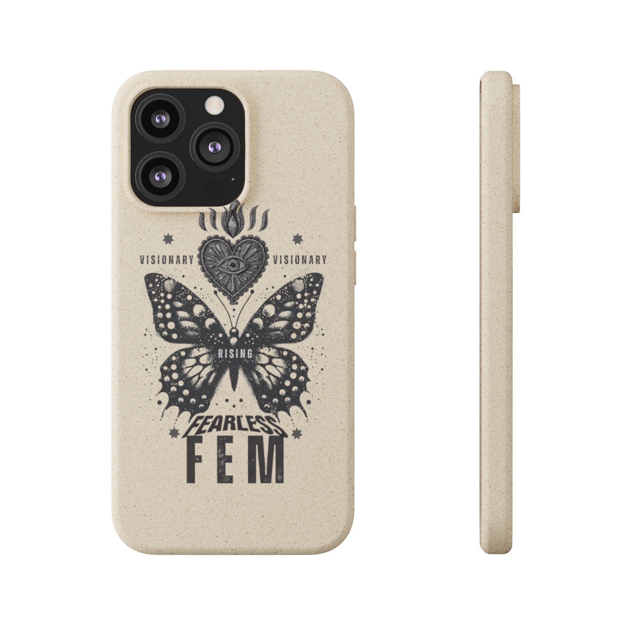 Fearless FEM butterfly phone case | biodegradable eco iPhone case