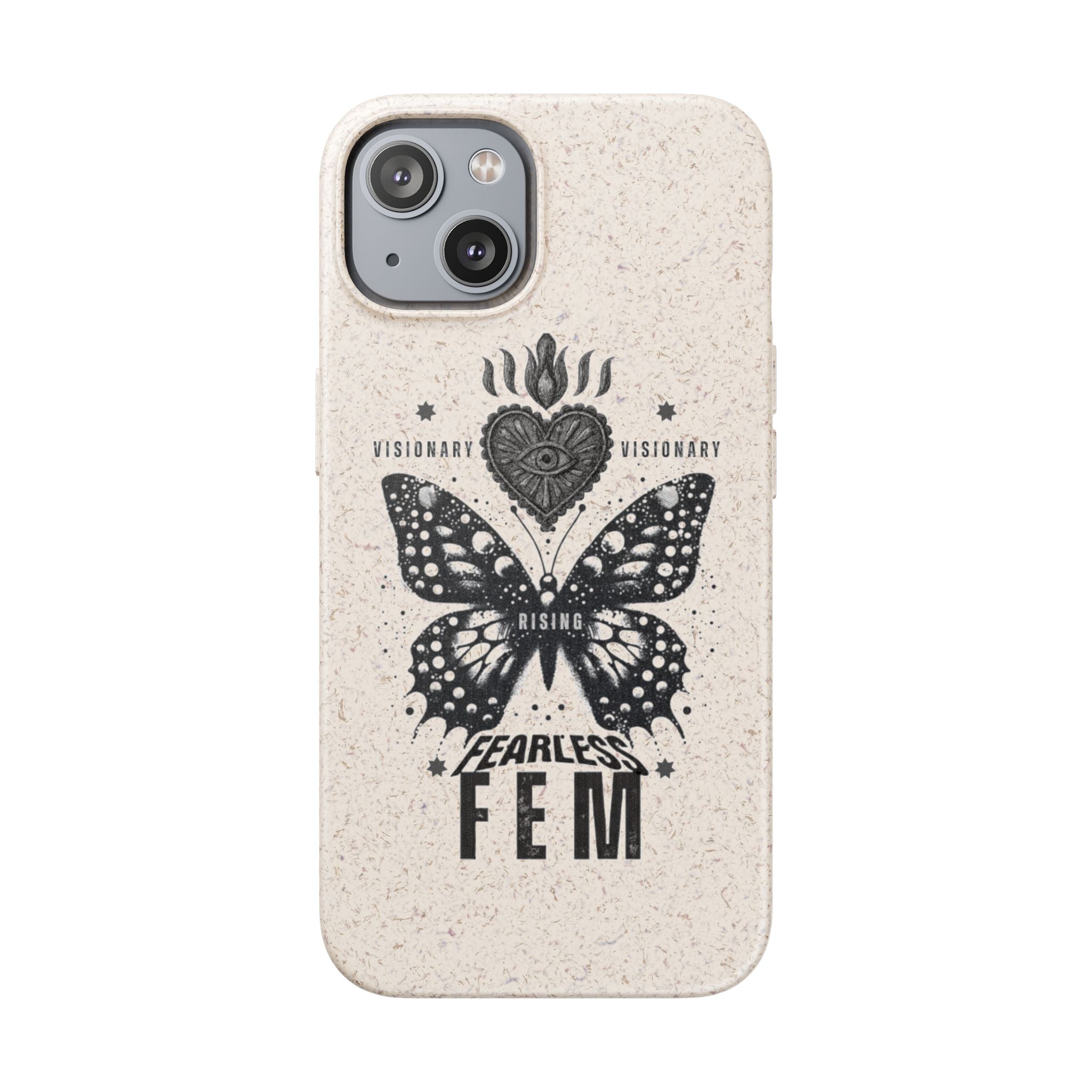 Fearless FEM butterfly phone case | biodegradable eco iPhone case