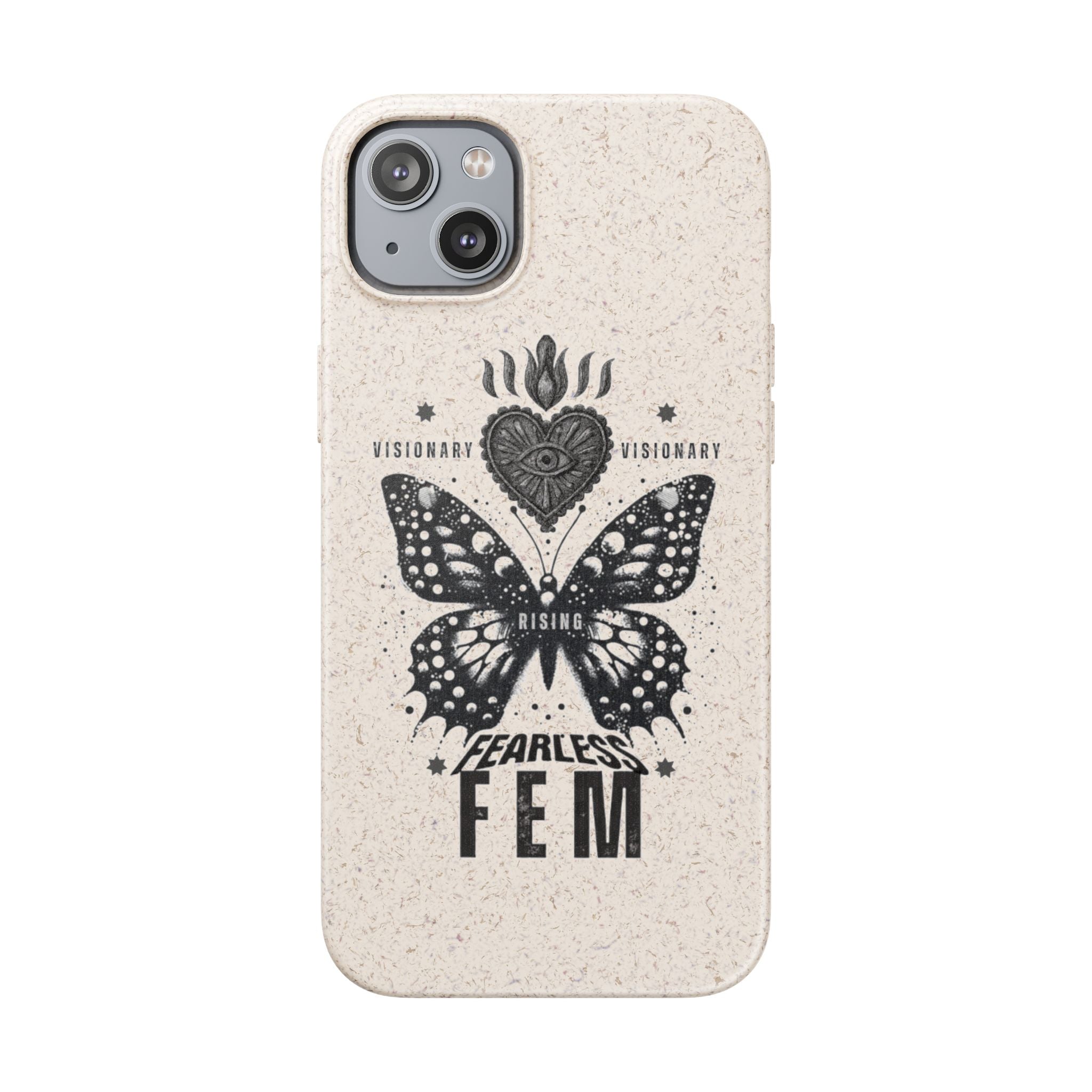 Fearless FEM butterfly phone case | biodegradable eco iPhone case