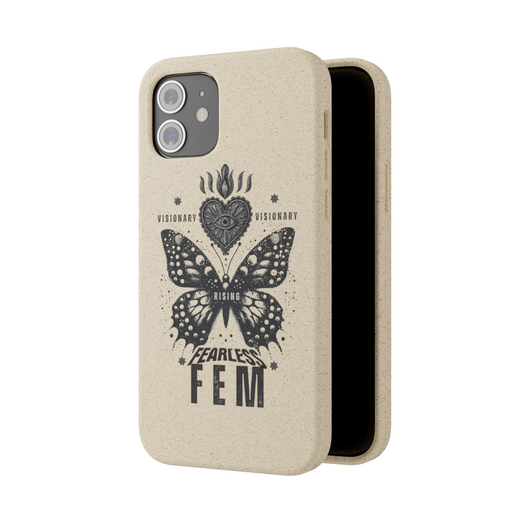 Fearless FEM butterfly phone case | biodegradable eco iPhone case