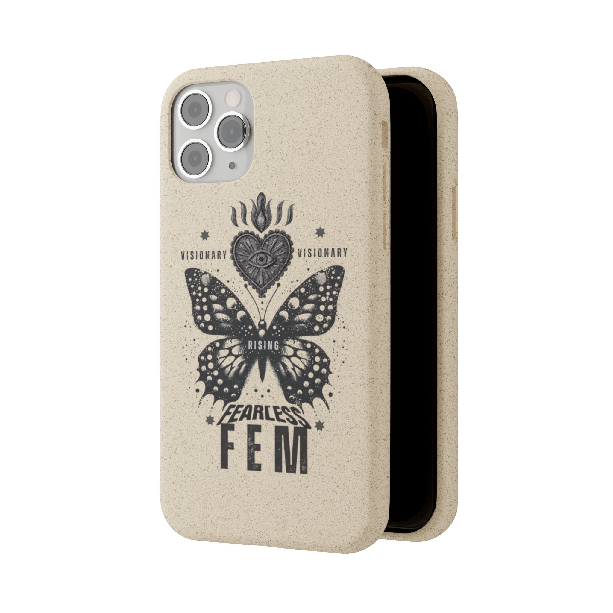 Fearless FEM butterfly phone case | biodegradable eco iPhone case