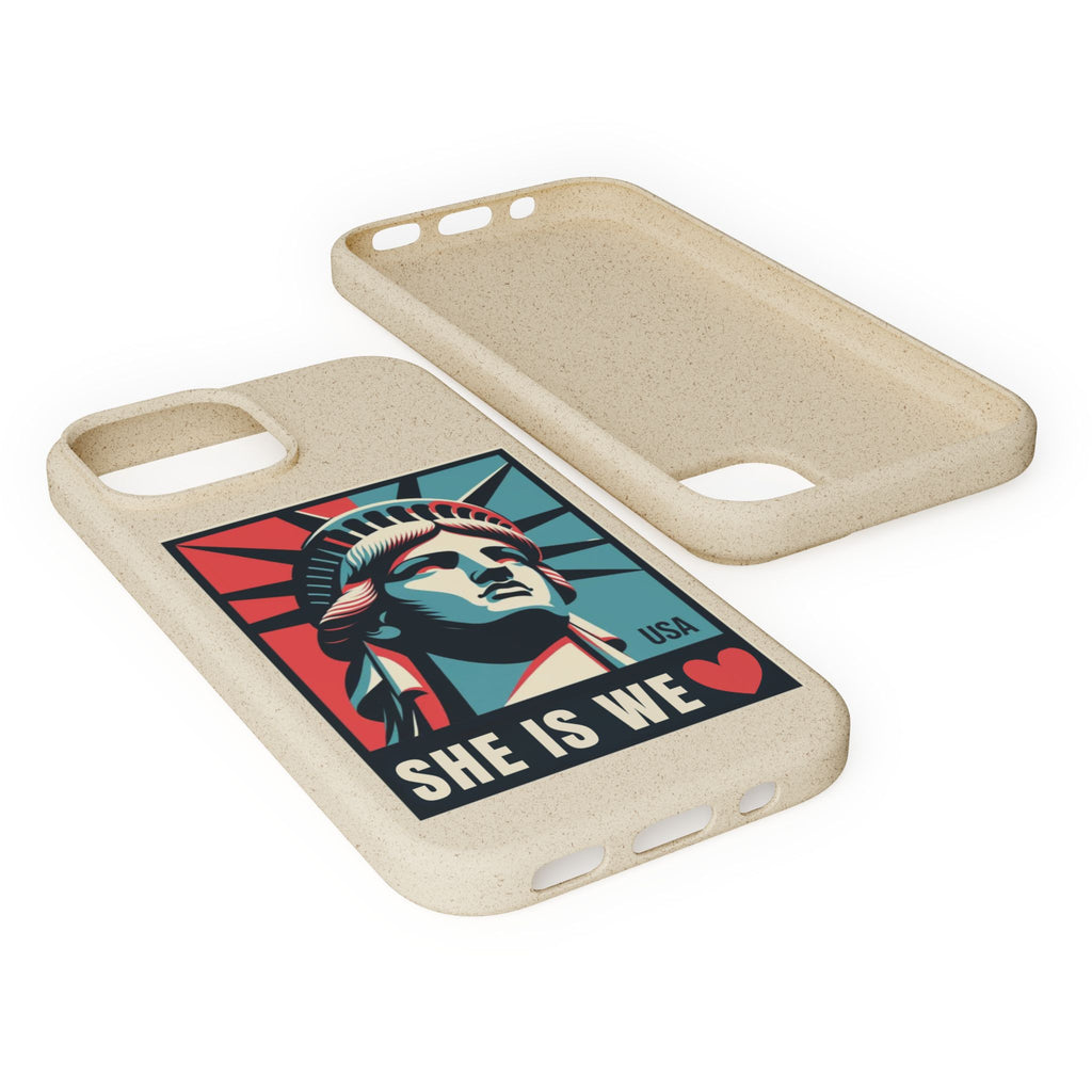 She Is We Statue of Liberty phone case | Biodegradable Diversity iPhone Case