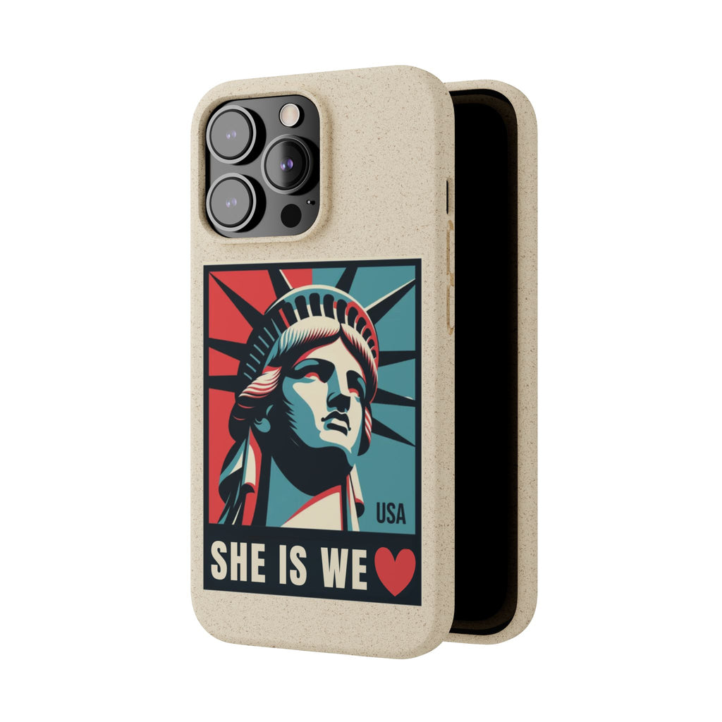 She Is We Statue of Liberty phone case | Biodegradable Diversity iPhone Case