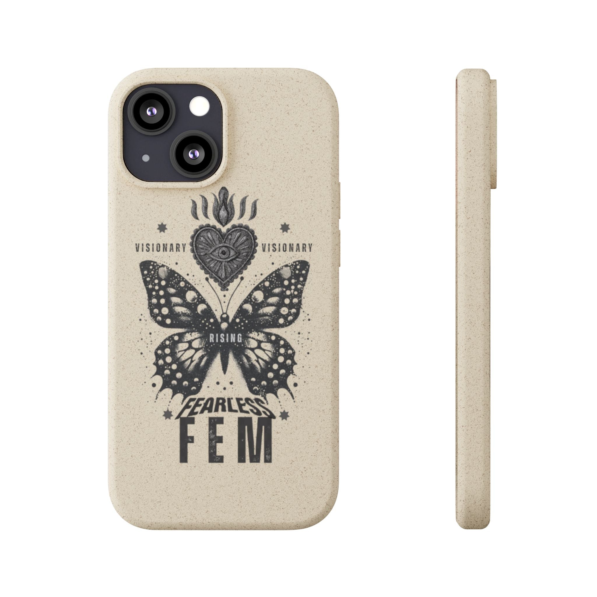 Fearless FEM butterfly phone case | biodegradable eco iPhone case