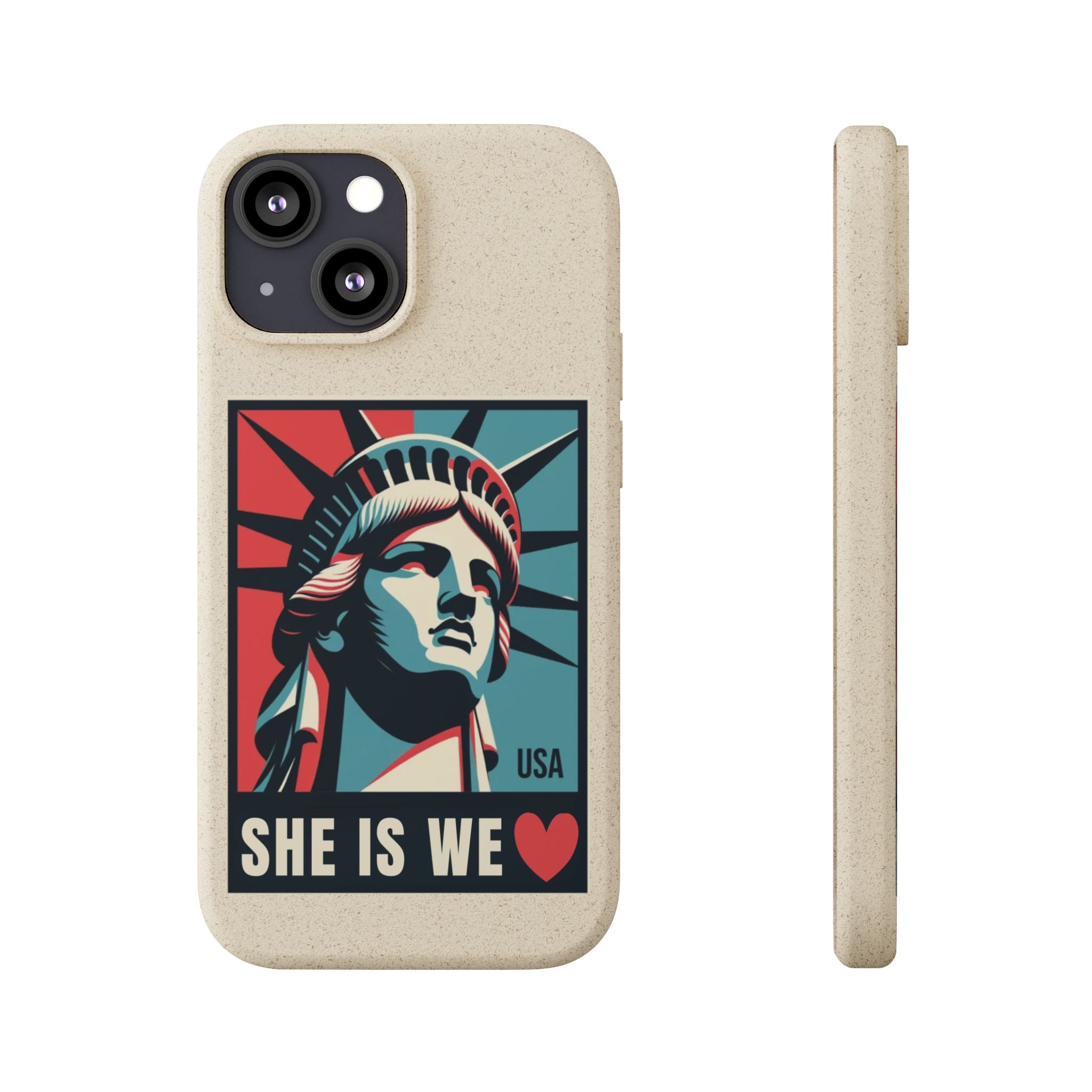 She Is We Statue of Liberty phone case | Biodegradable Diversity iPhone Case