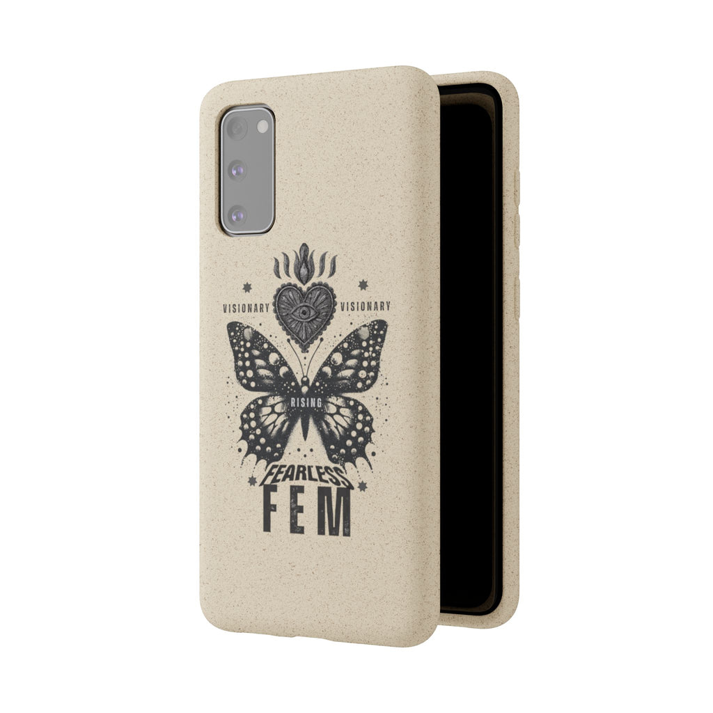 Fearless FEM butterfly phone case | biodegradable eco iPhone case