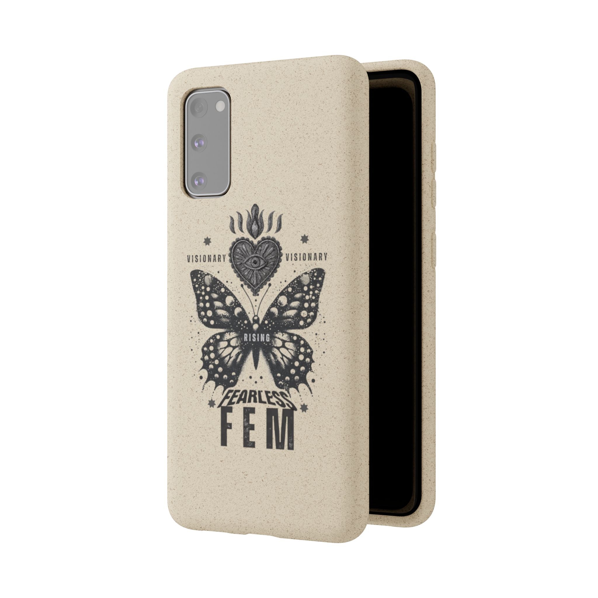 Fearless FEM butterfly phone case | biodegradable eco iPhone case