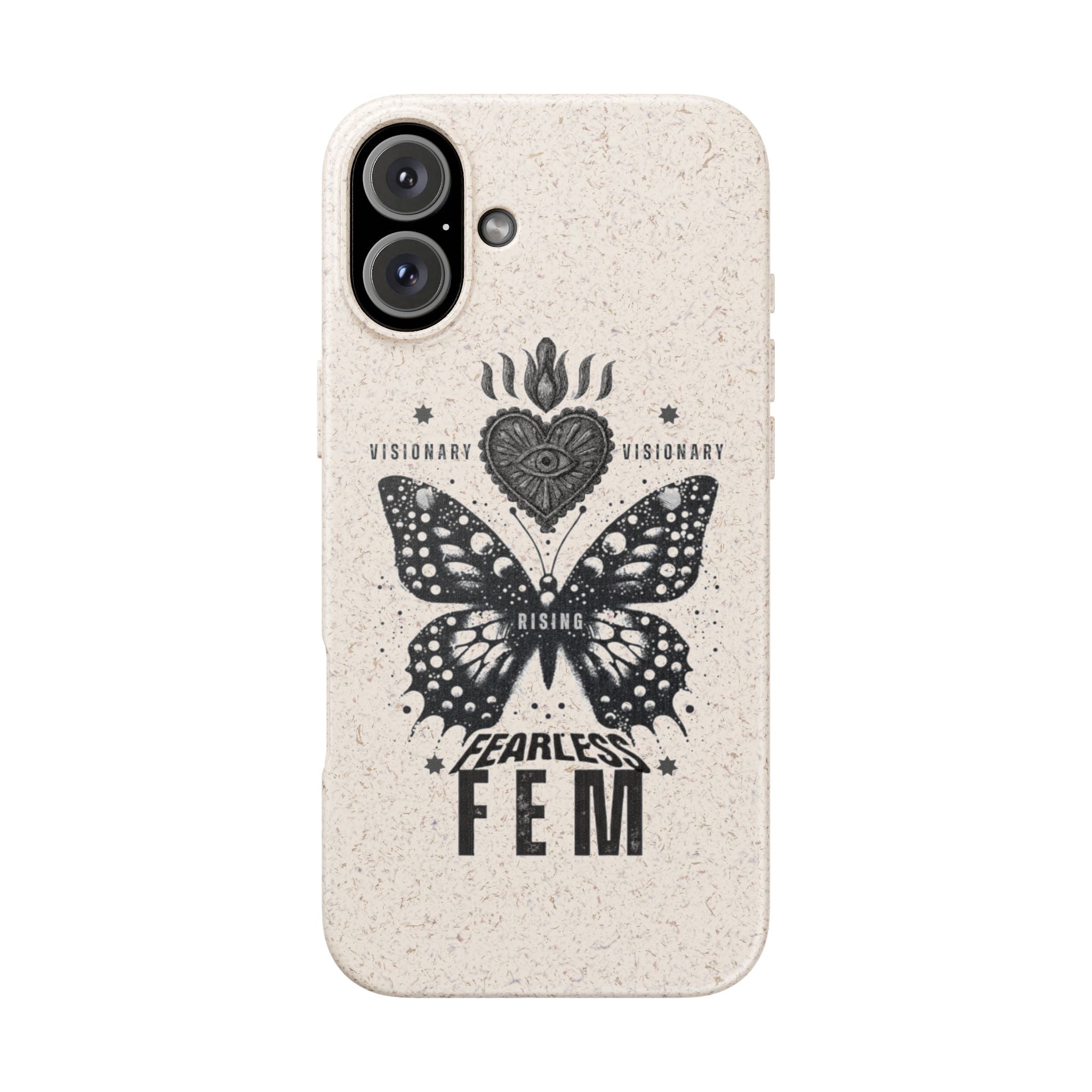 Fearless FEM butterfly phone case | biodegradable eco iPhone case