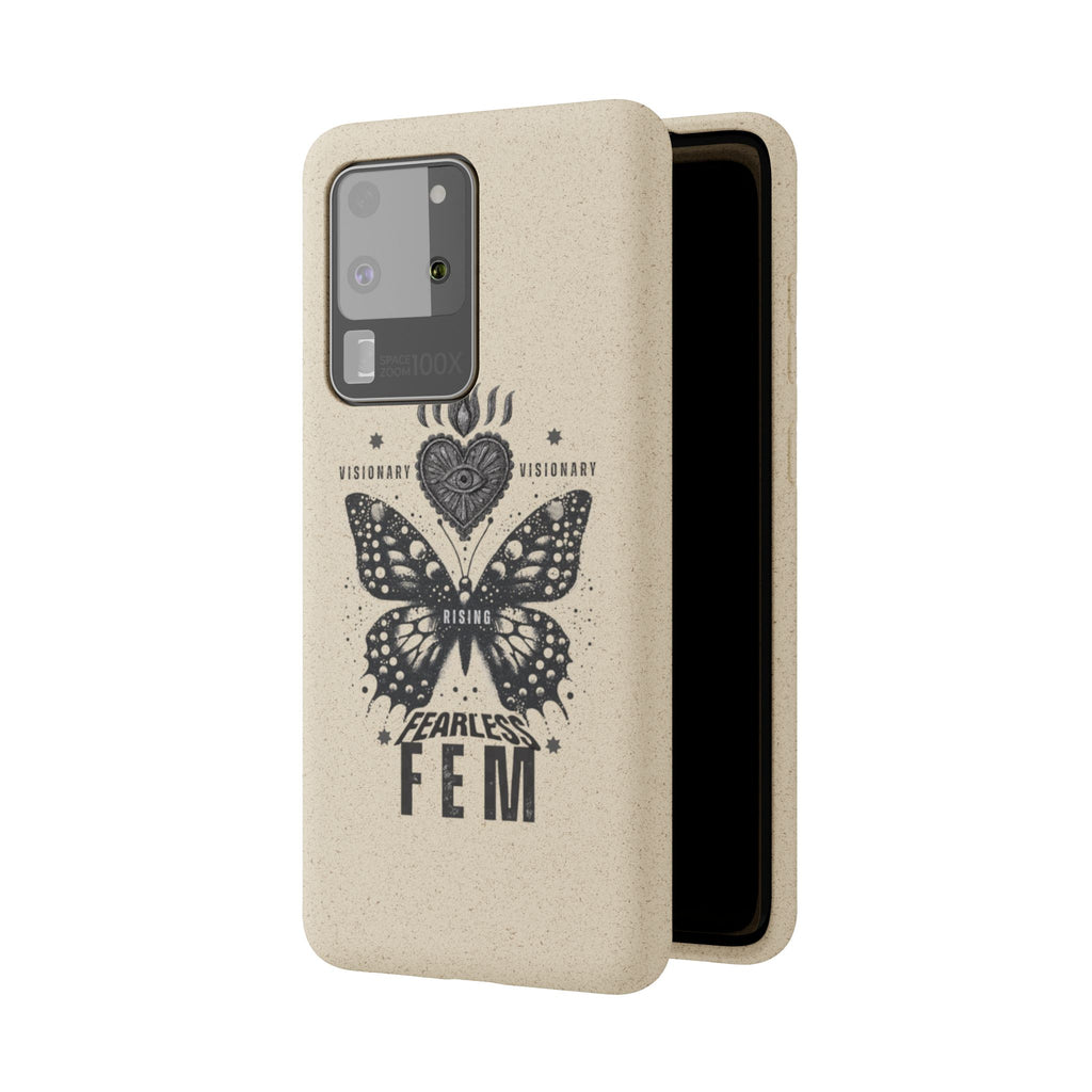 Fearless FEM butterfly phone case | biodegradable eco iPhone case