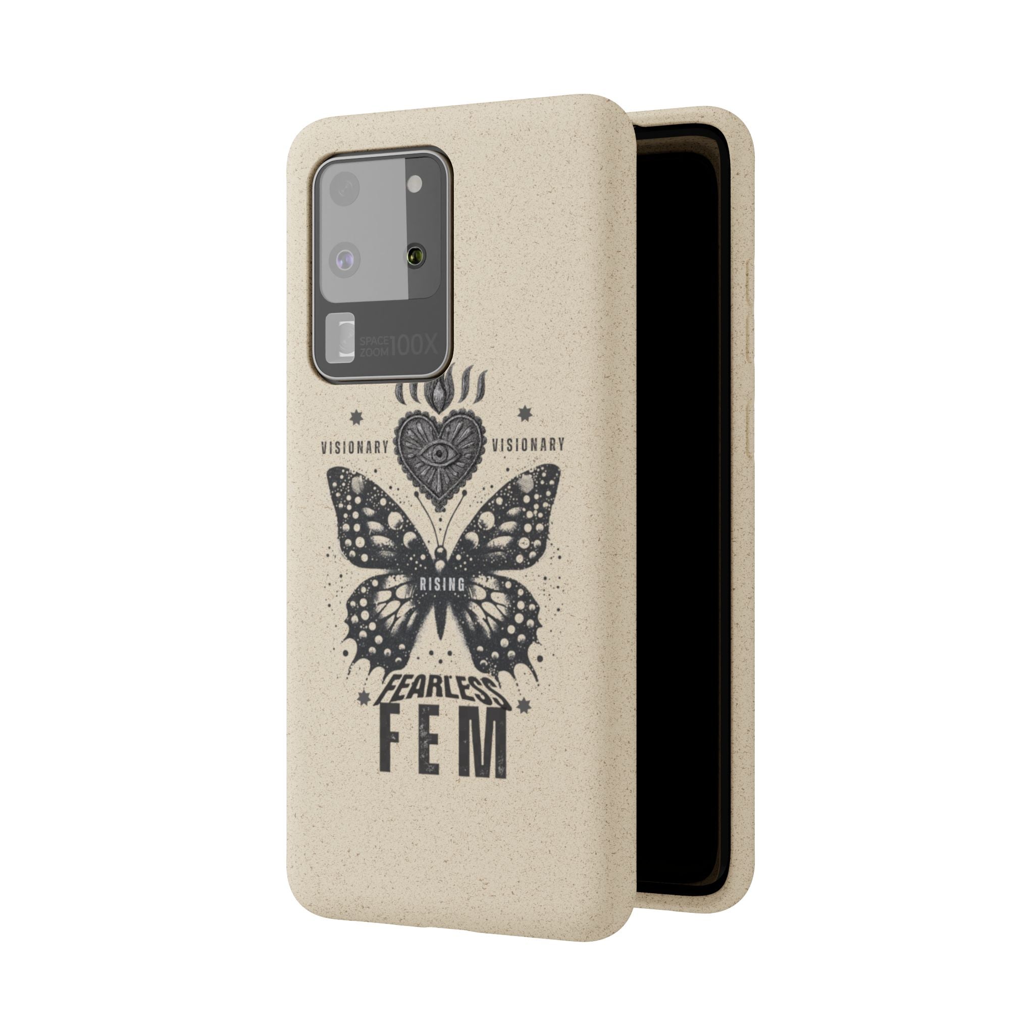 Fearless FEM butterfly phone case | biodegradable eco iPhone case