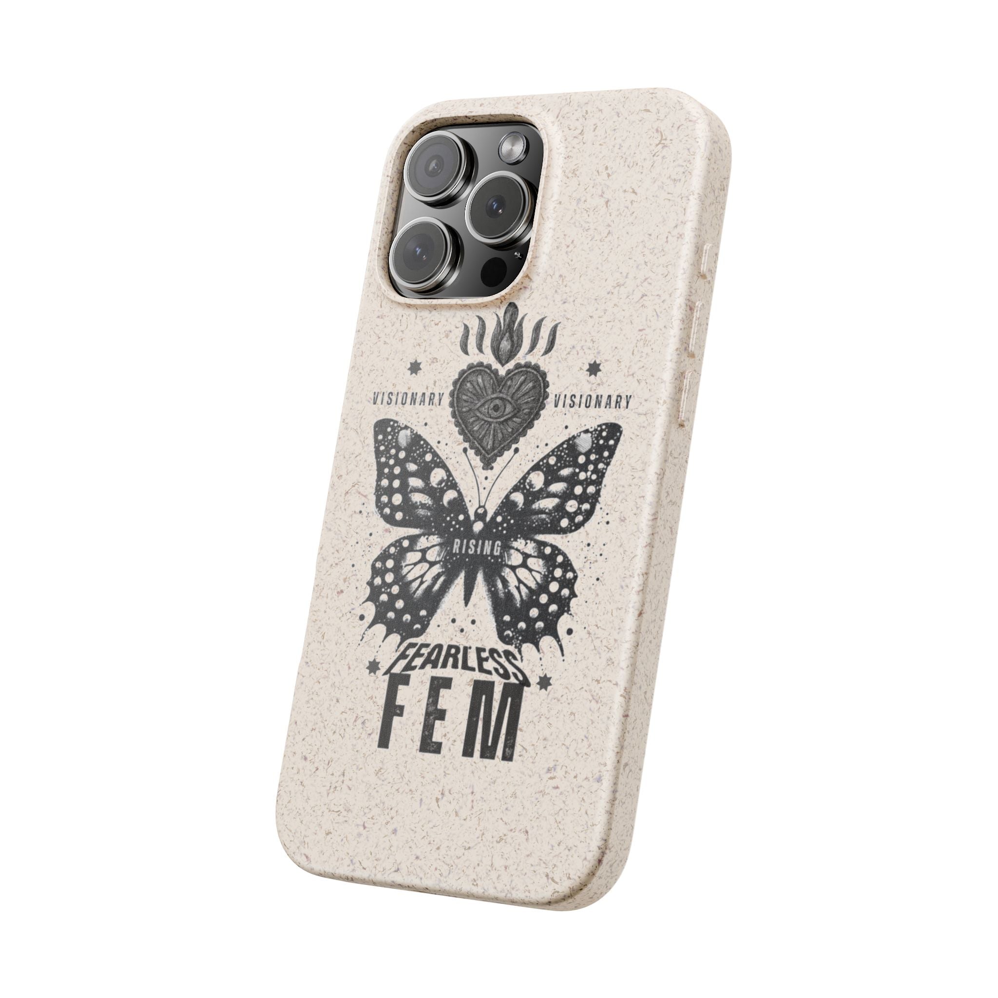 Fearless FEM butterfly phone case | biodegradable eco iPhone case