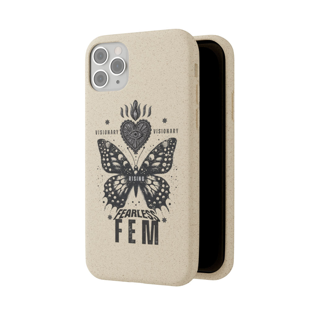 Fearless FEM butterfly phone case | biodegradable eco iPhone case