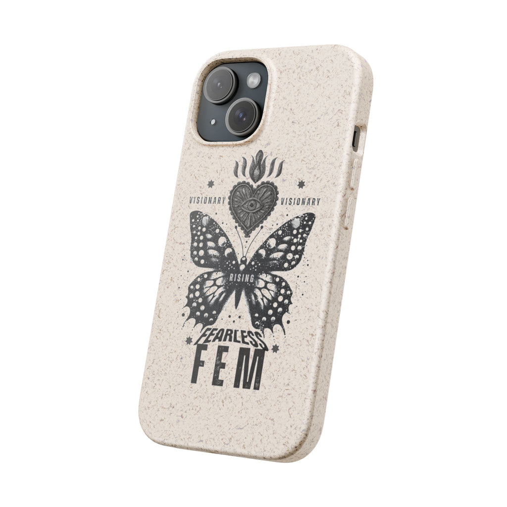 Fearless FEM butterfly phone case | biodegradable eco iPhone case