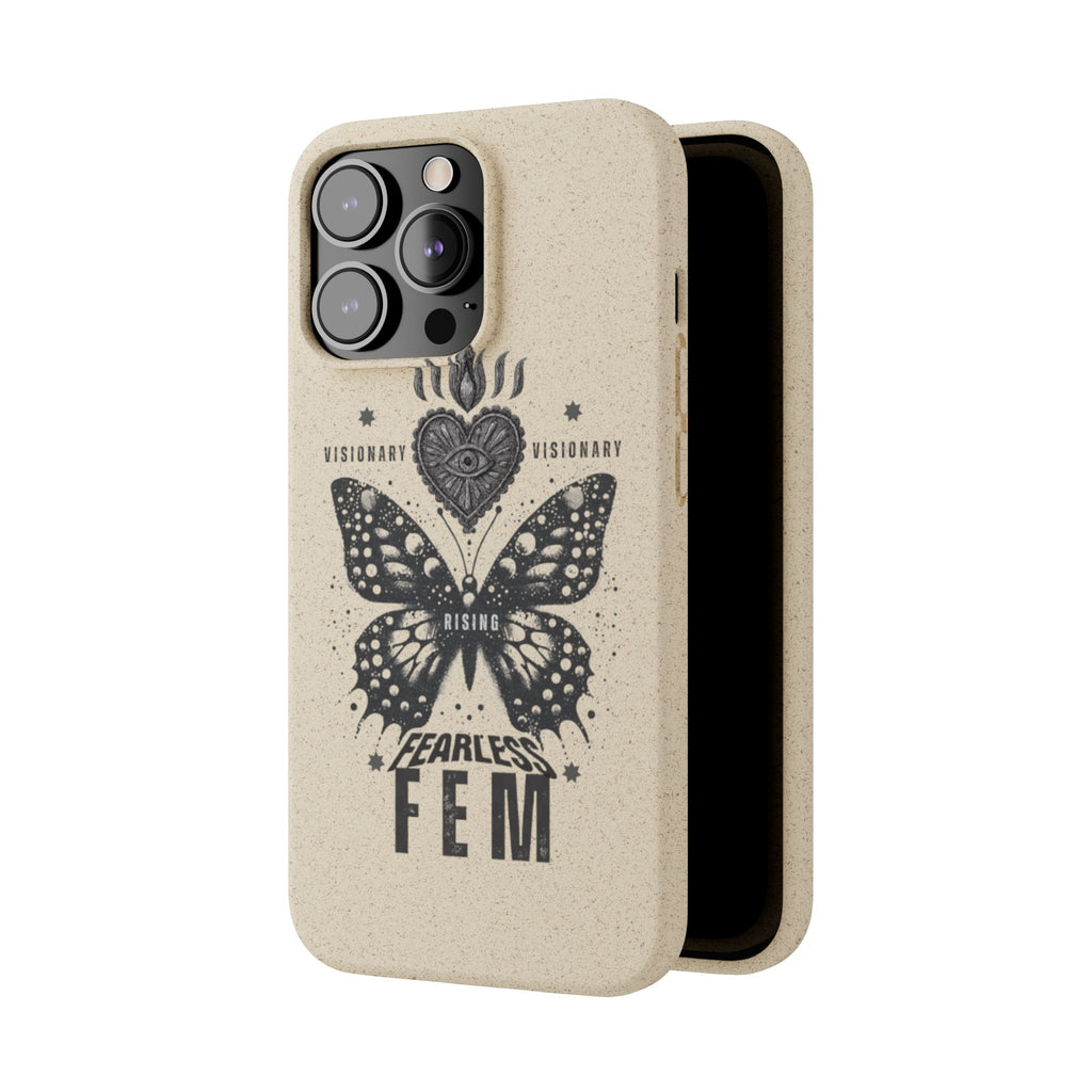 Fearless FEM butterfly phone case | biodegradable eco iPhone case