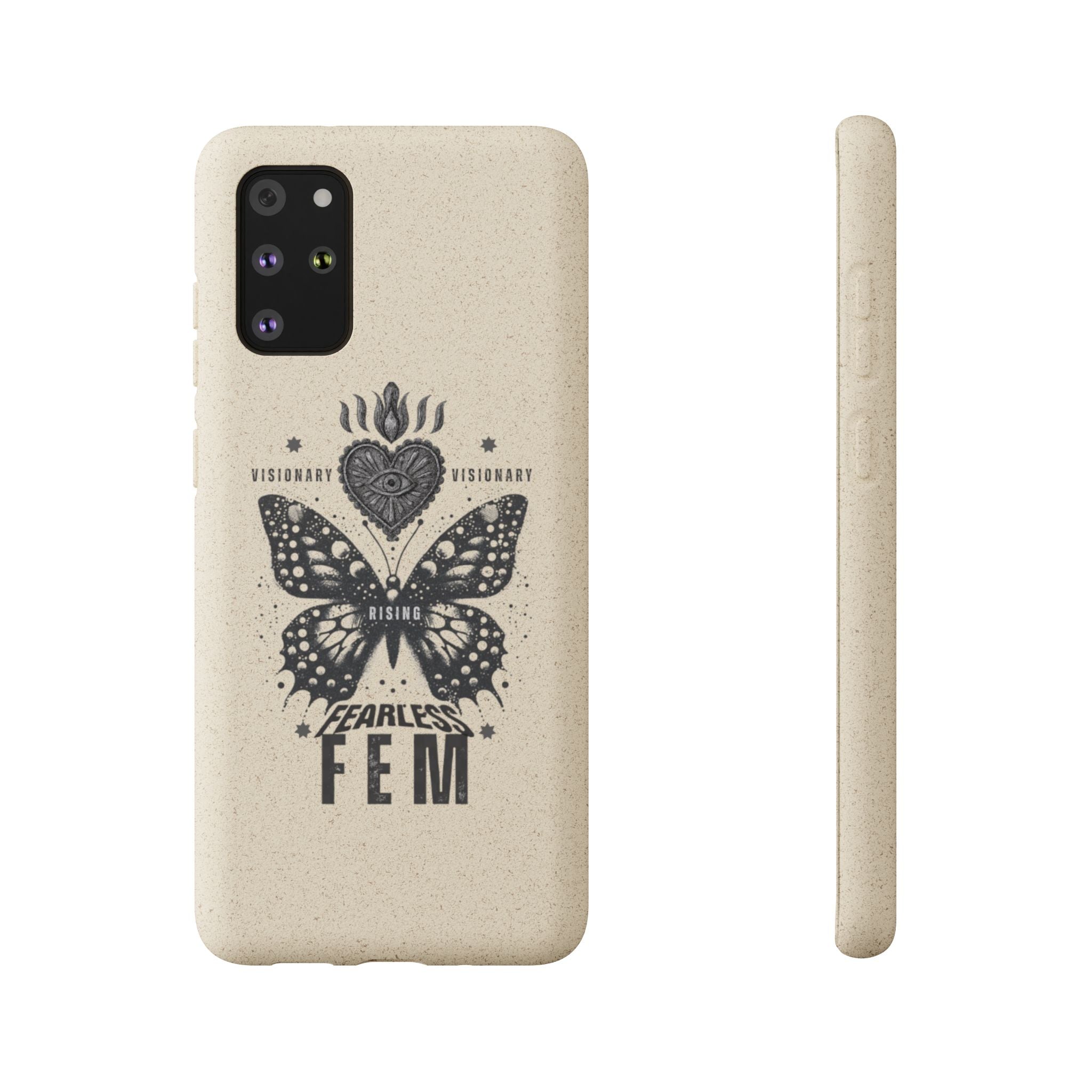 Fearless FEM butterfly phone case | biodegradable eco iPhone case