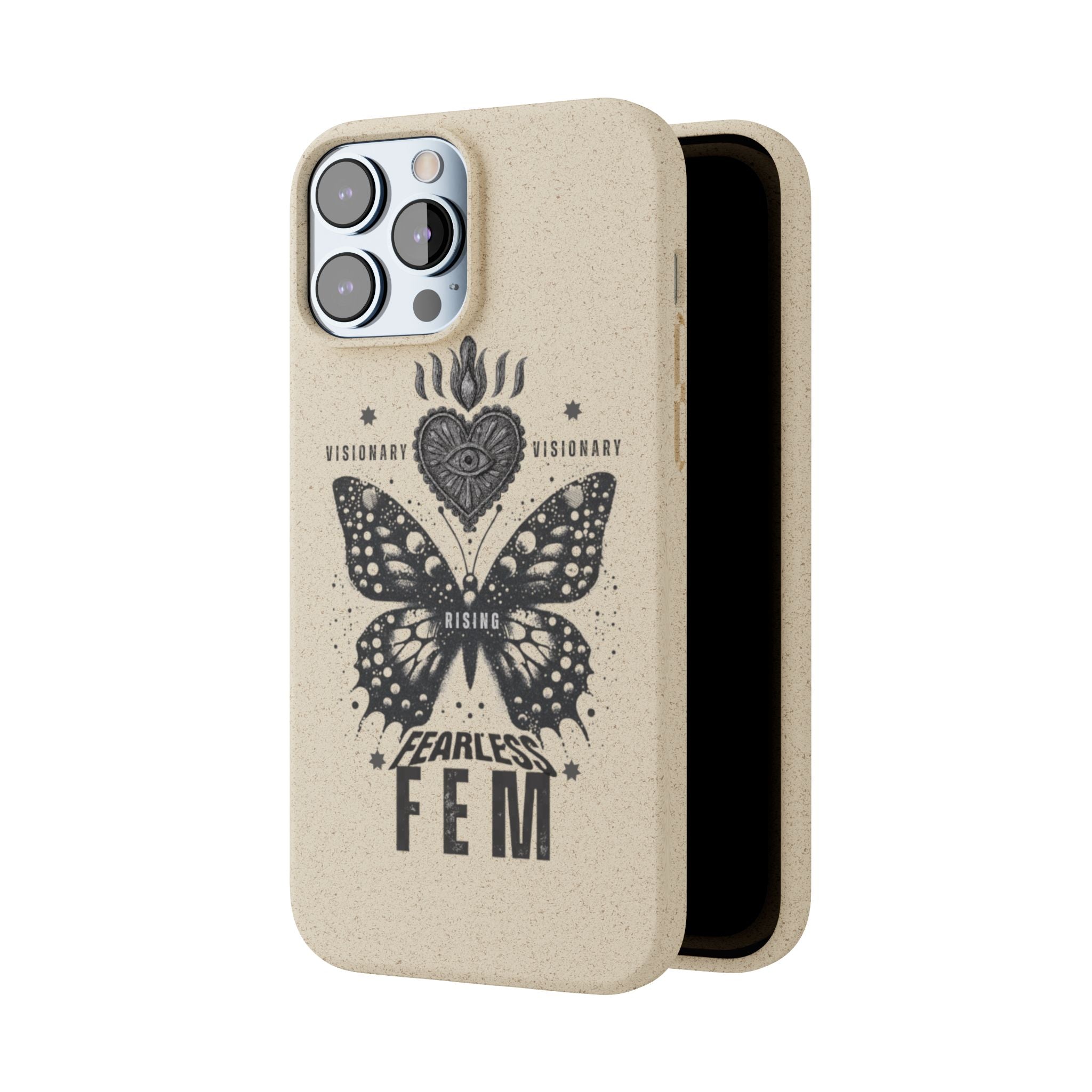 Fearless FEM butterfly phone case | biodegradable eco iPhone case