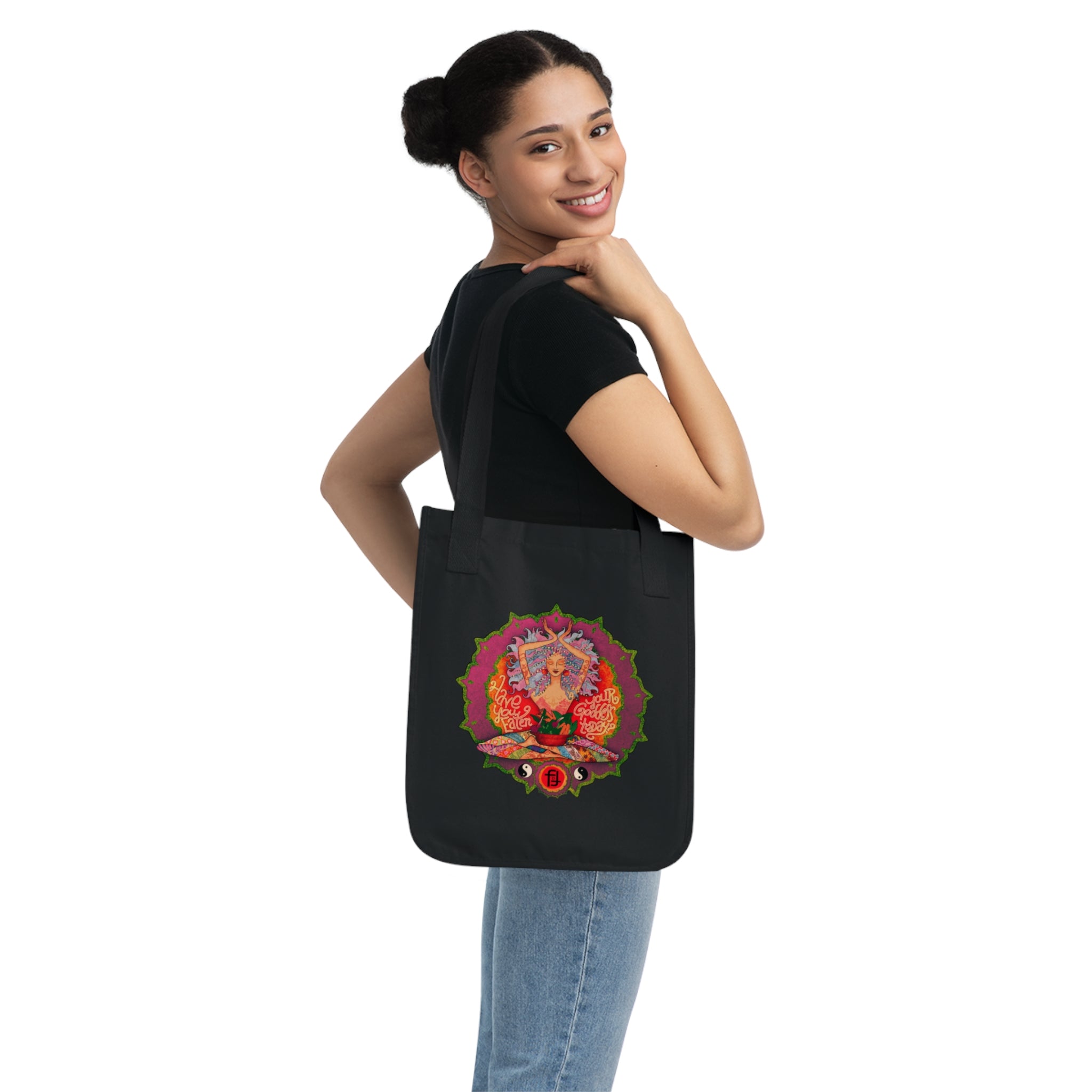 Goddess Tote Bag | Boho Mandala Canvas Tote