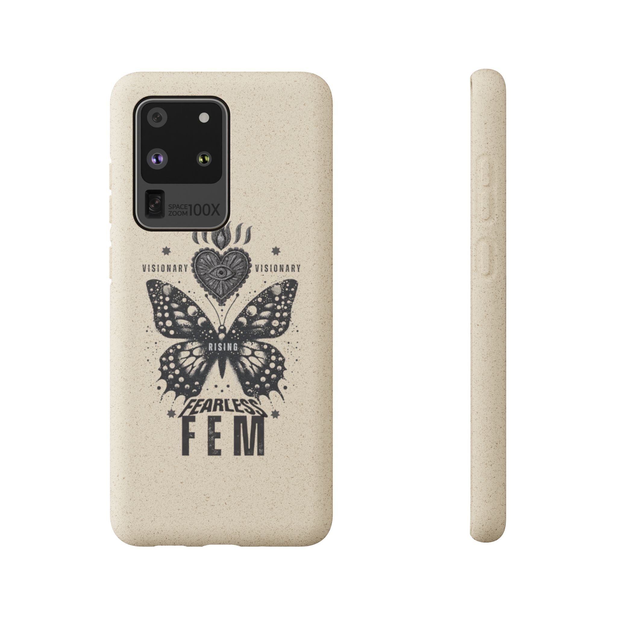 Fearless FEM butterfly phone case | biodegradable eco iPhone case