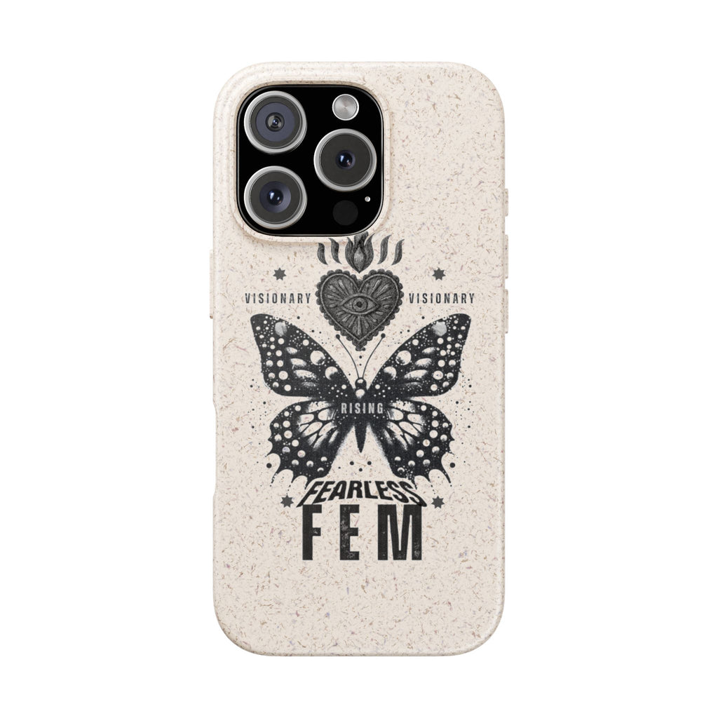 Fearless FEM butterfly phone case | biodegradable eco iPhone case