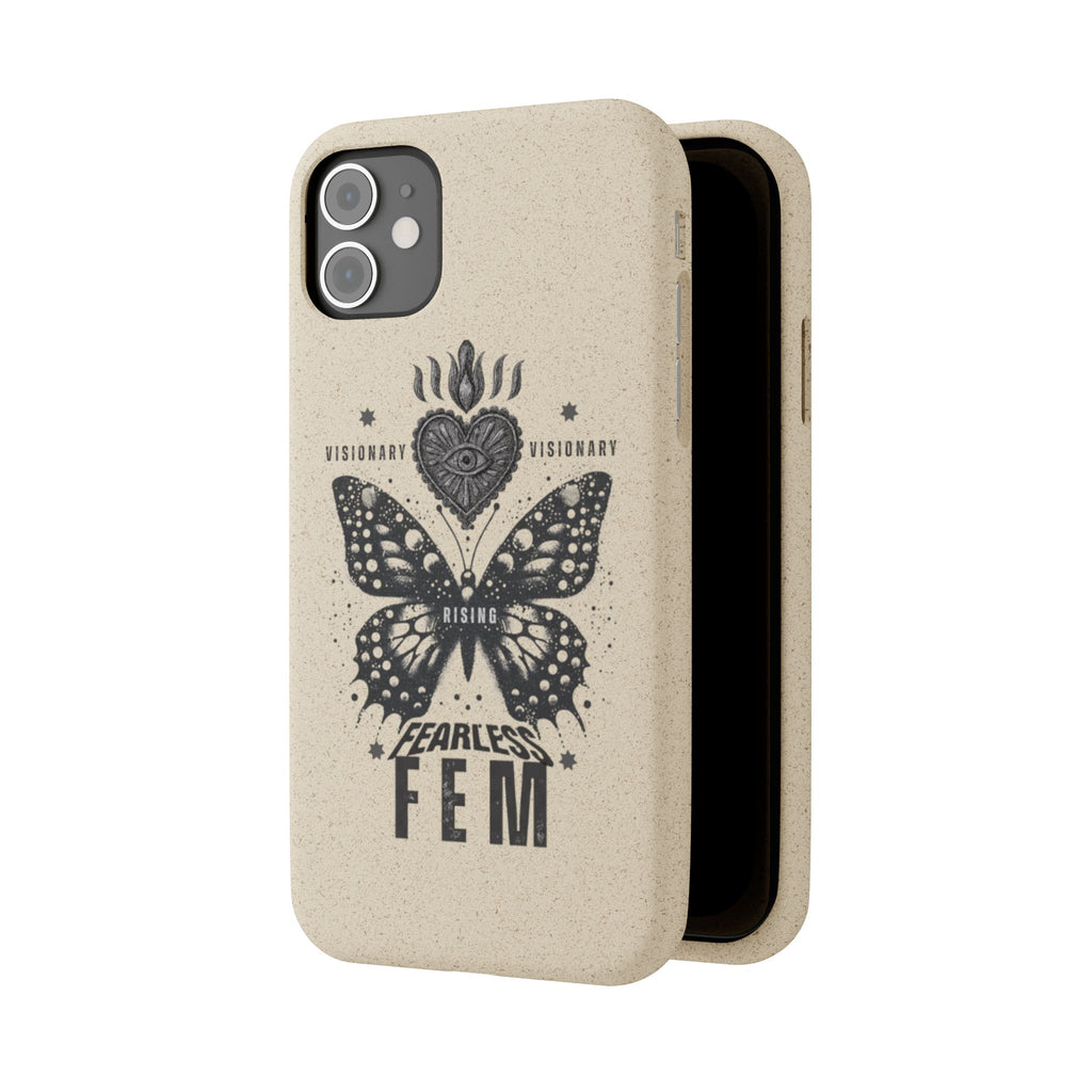 Fearless FEM butterfly phone case | biodegradable eco iPhone case