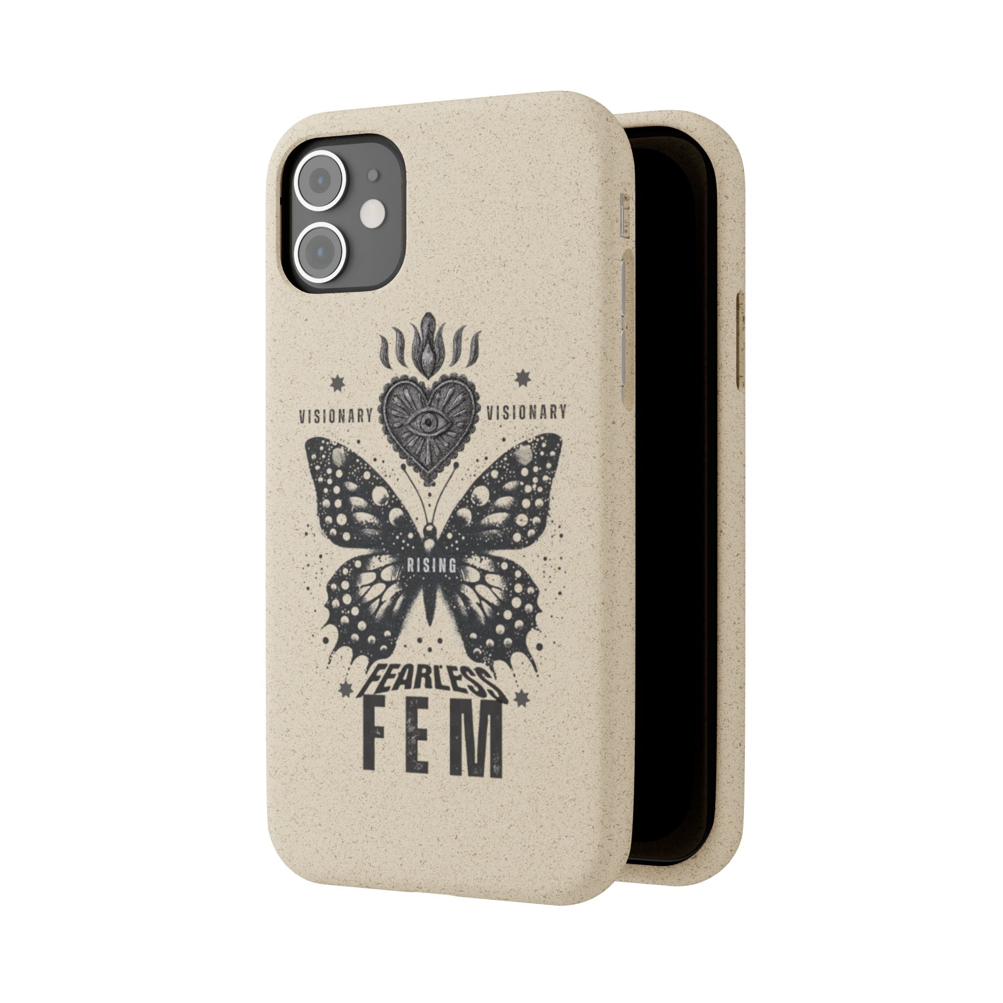 Fearless FEM butterfly phone case | biodegradable eco iPhone case