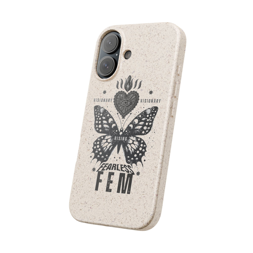 Fearless FEM butterfly phone case | biodegradable eco iPhone case